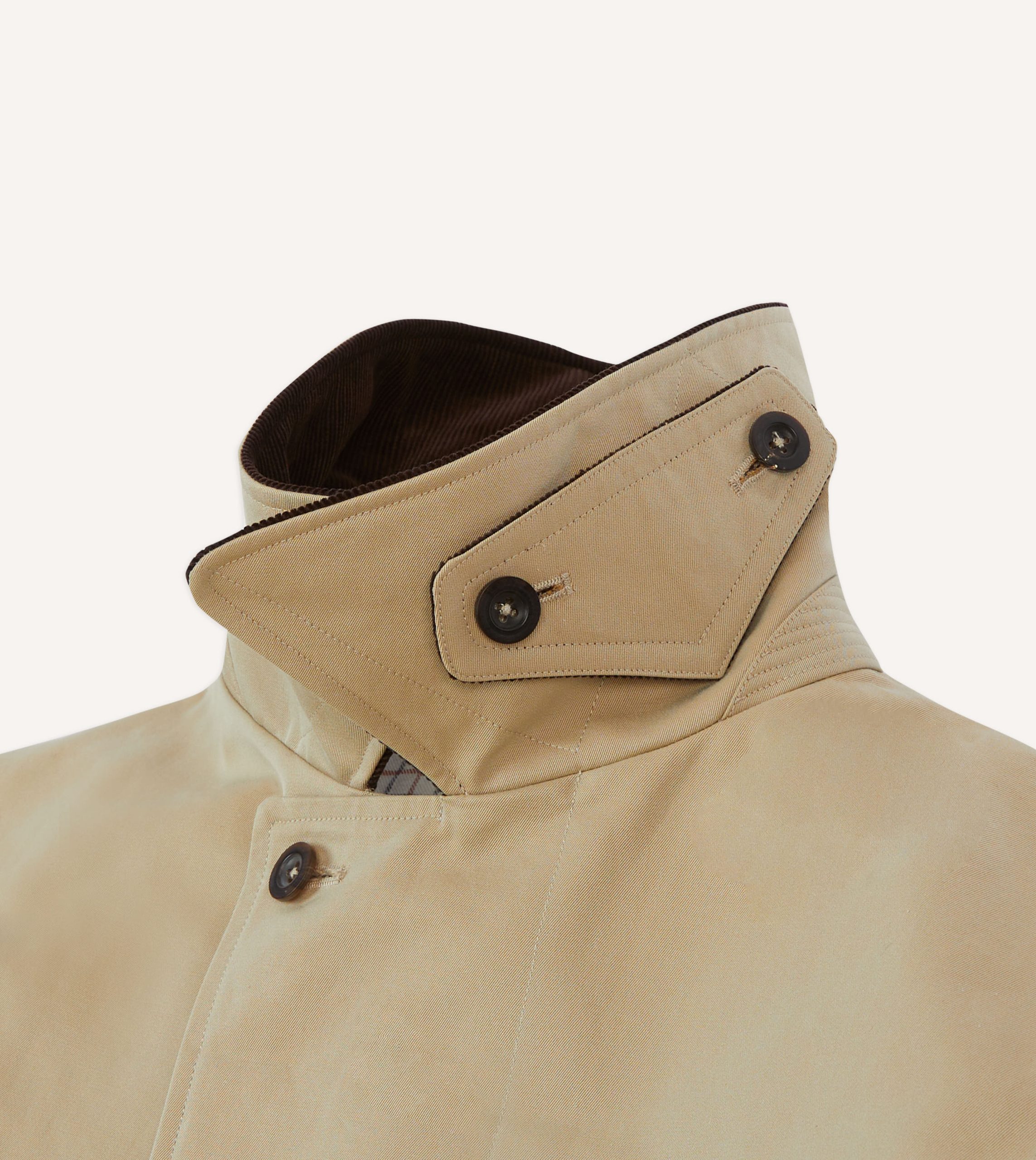 Drake's for Permanent Style Beige Rider's Raincoat - Image 5
