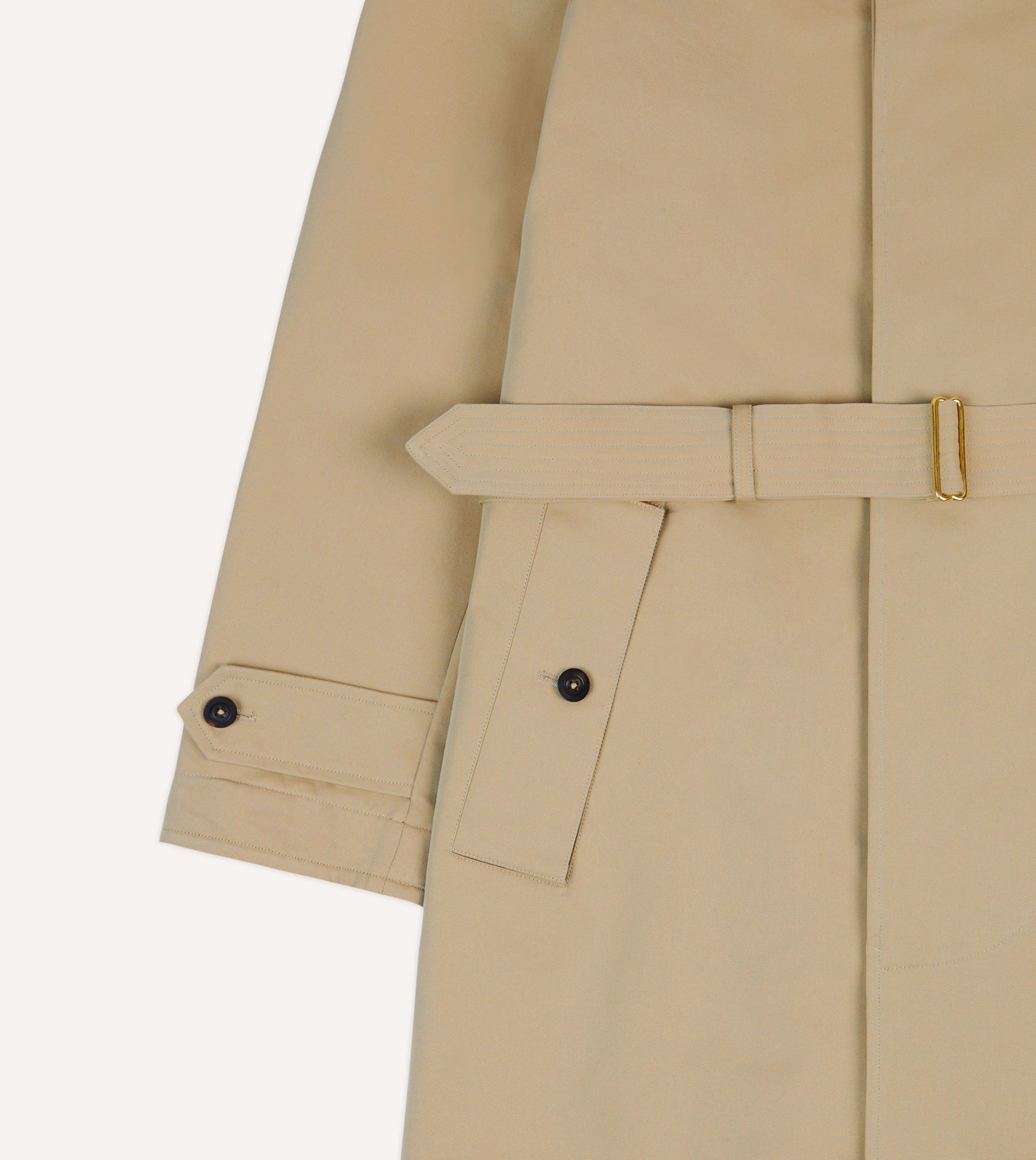 Drake's for Permanent Style Beige Rider's Raincoat - Image 6