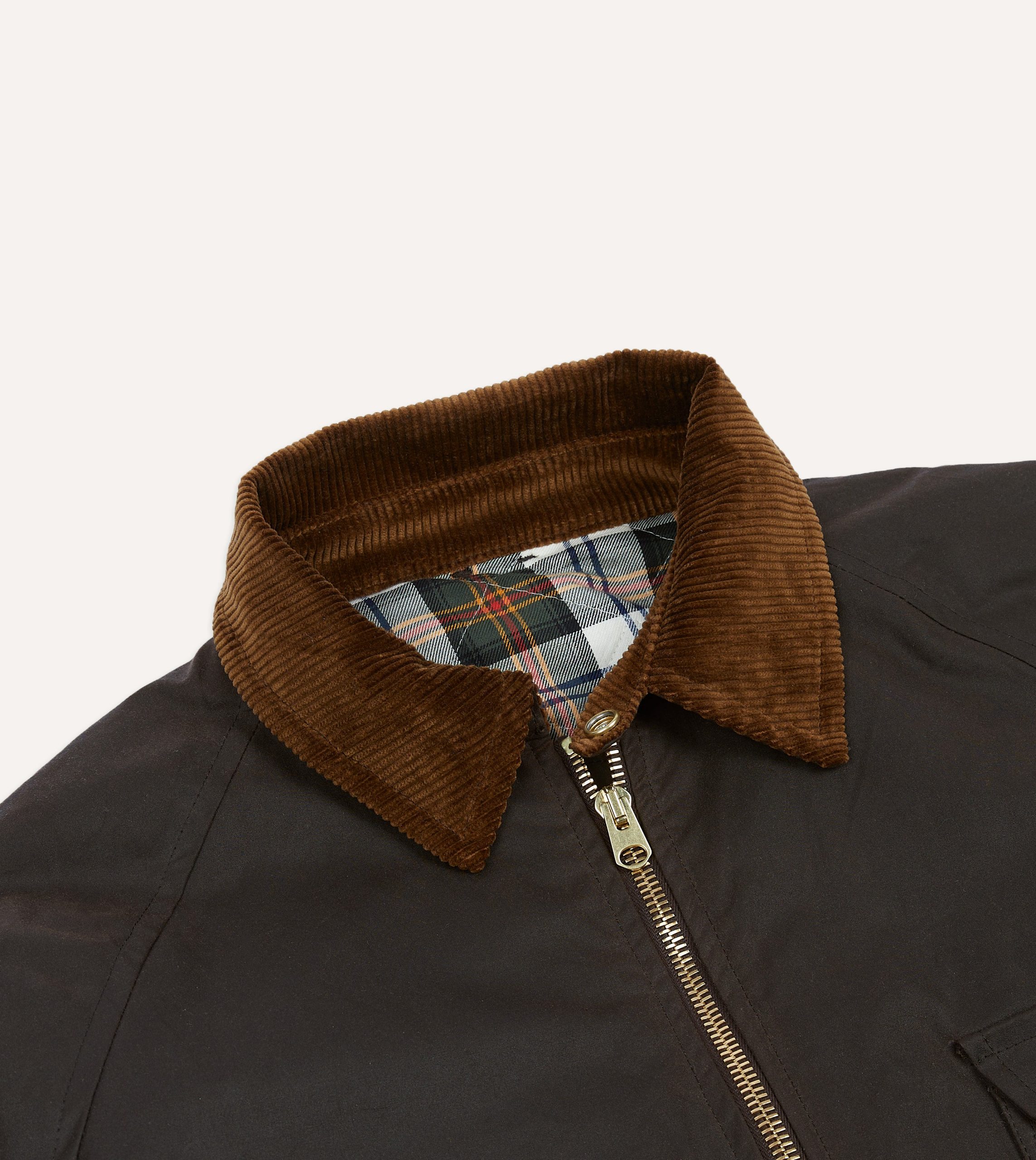 Brown Waxed Coverall Jacket - Image 3