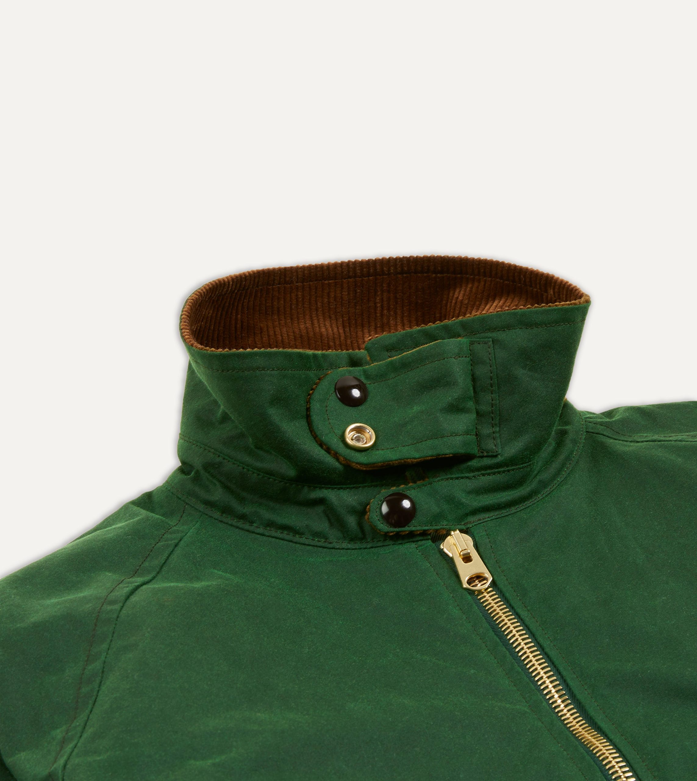 Green Waxed Coverall Jacket - Image 5