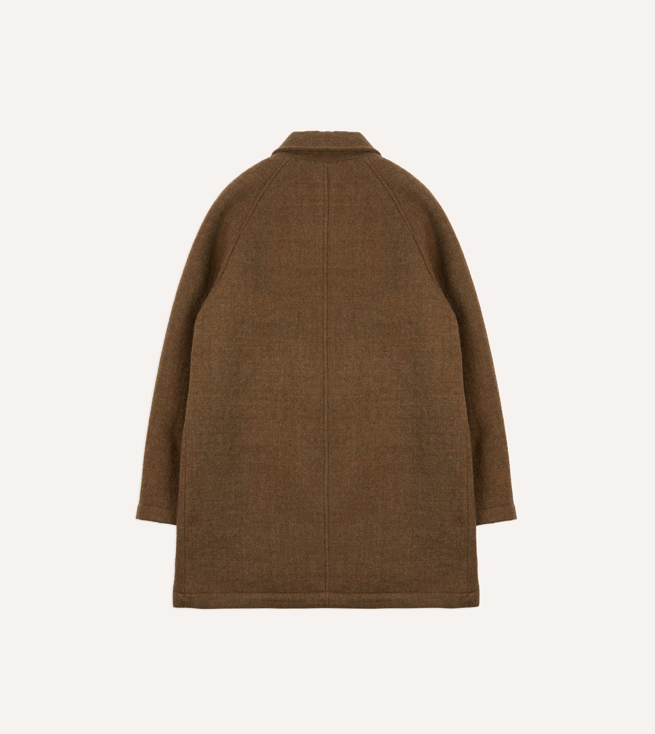 Brown Wool Car Coat - Image 7