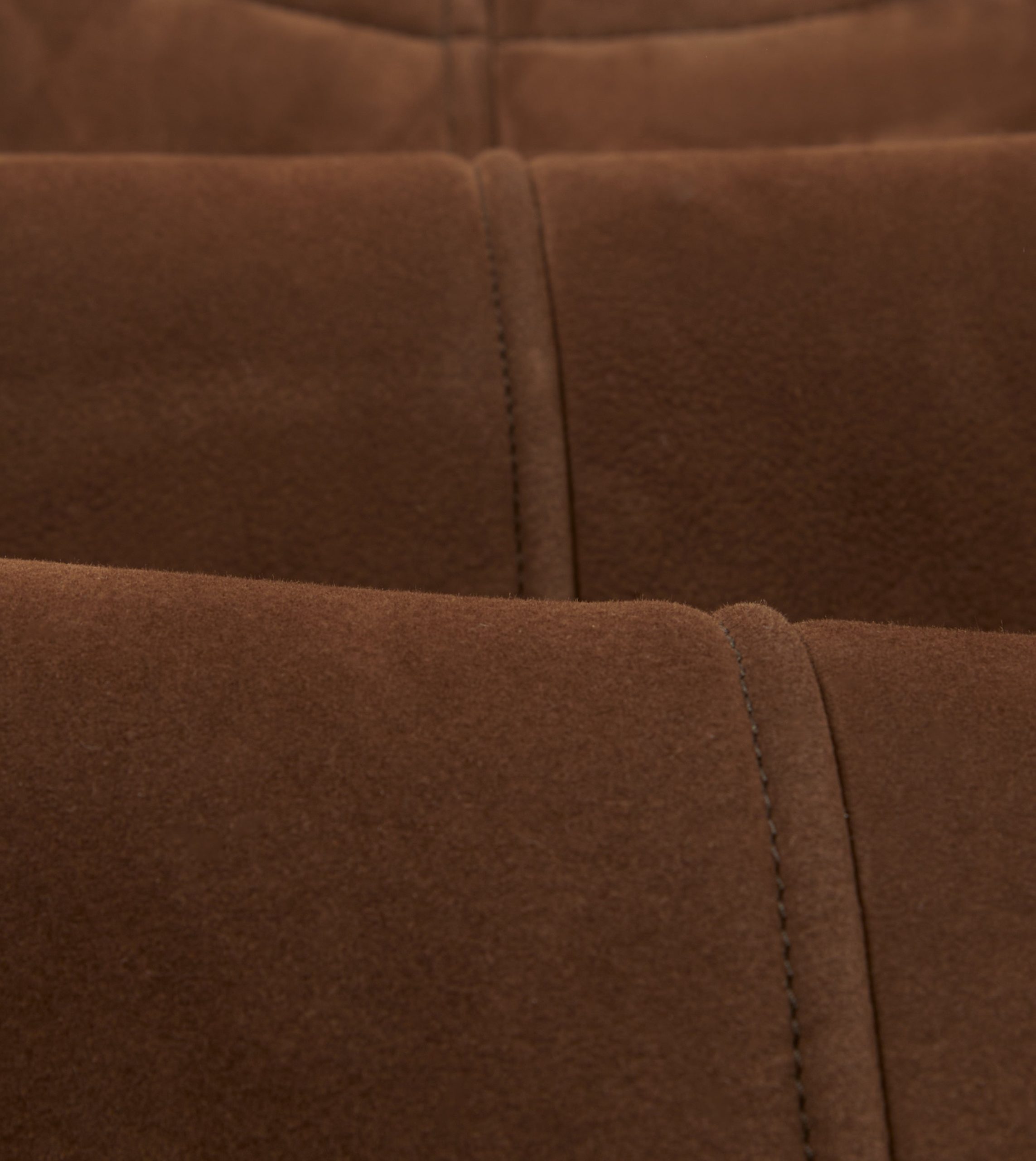 Brown Suede Shearling Vest - Image 2