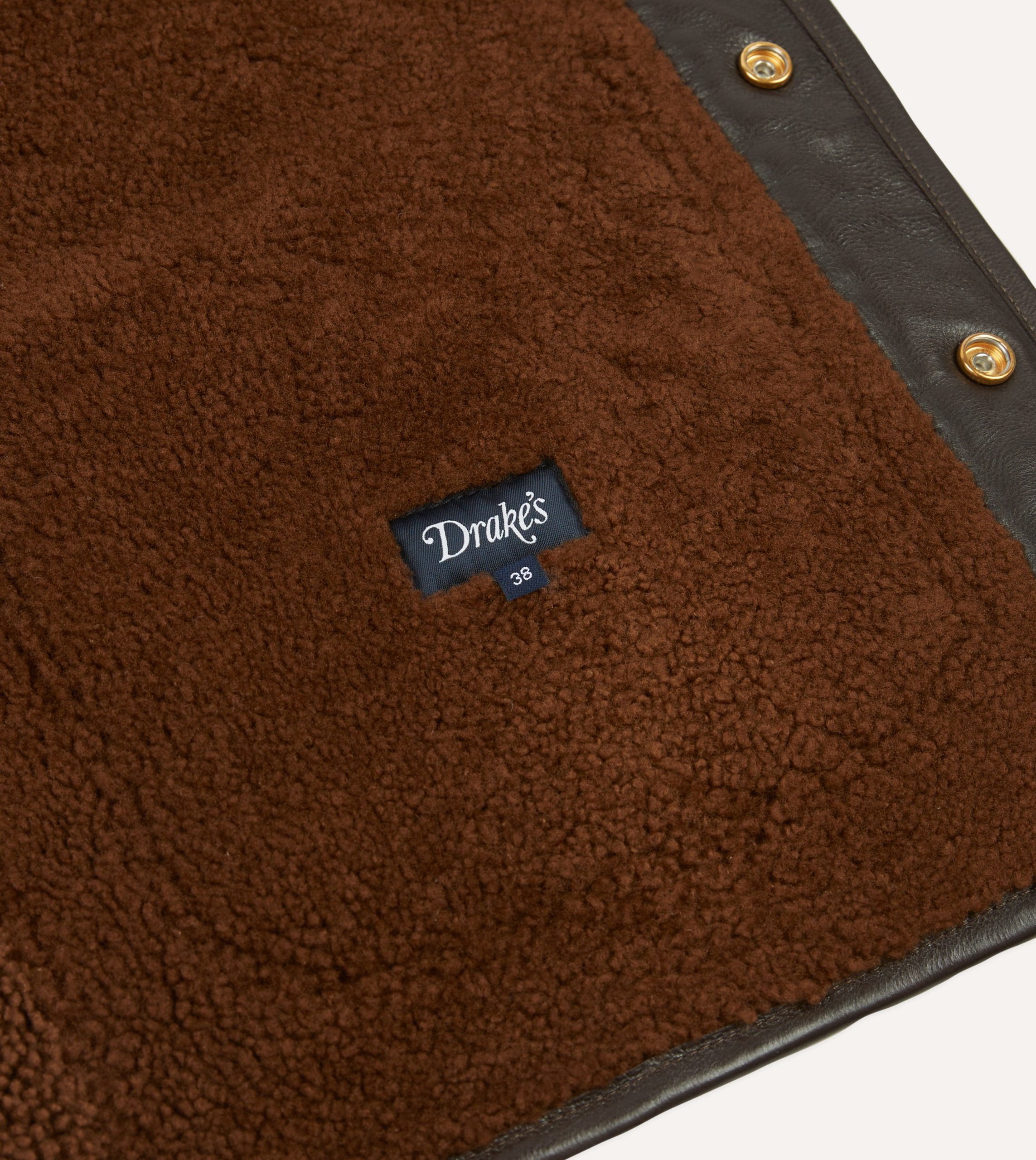 Brown Suede Shearling Vest - Image 5