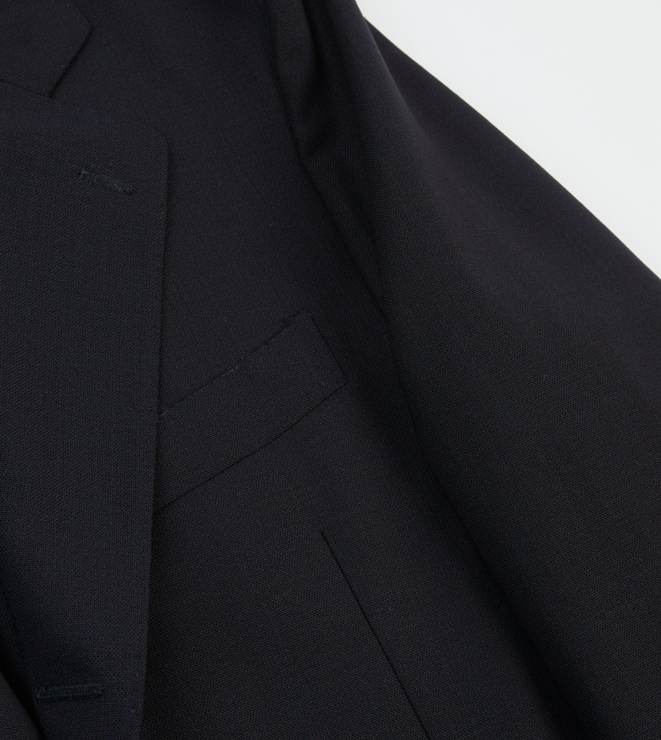 Navy Tropical Wool Tailored Jacket - Image 4