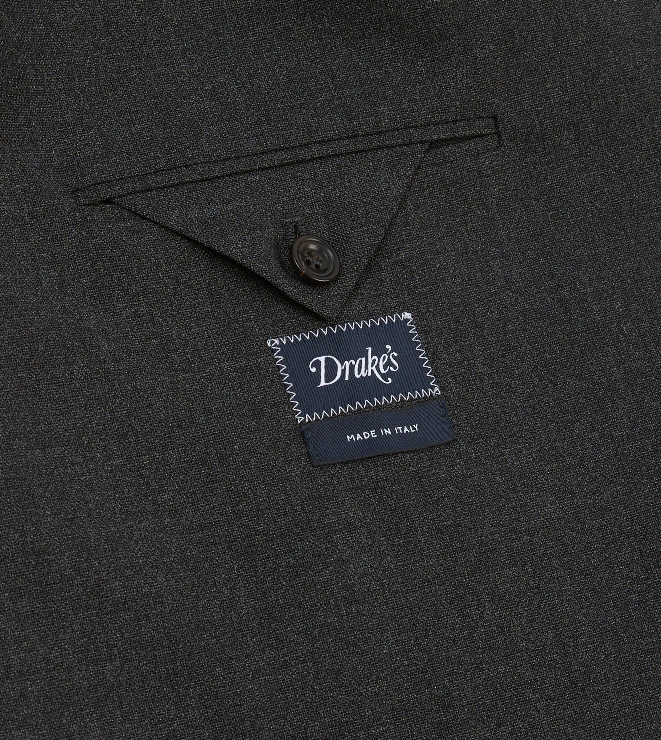 Charcoal Tropical Wool Tailored Jacket - Image 7