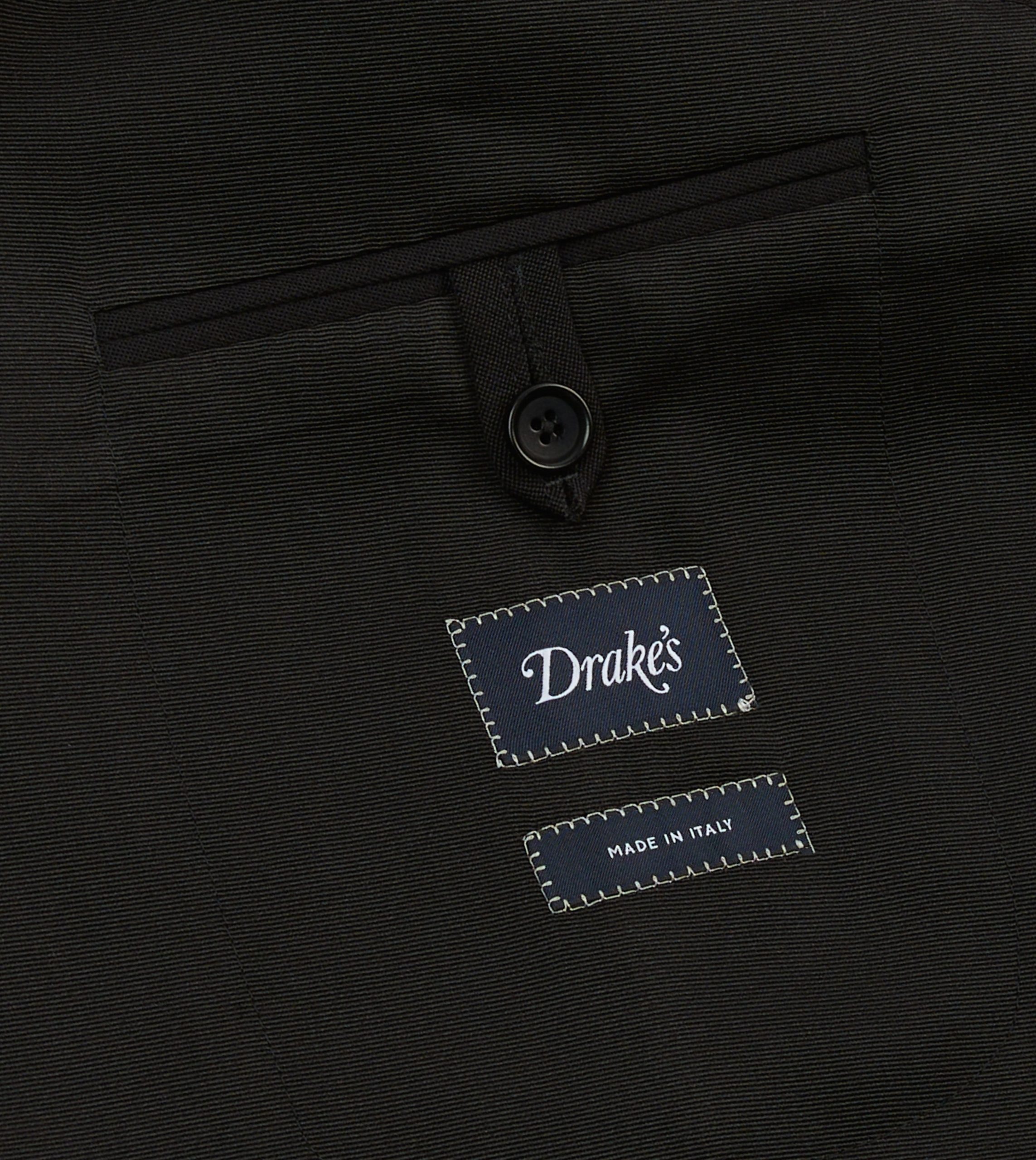 Black Barathea Wool Dinner Jacket - Image 7