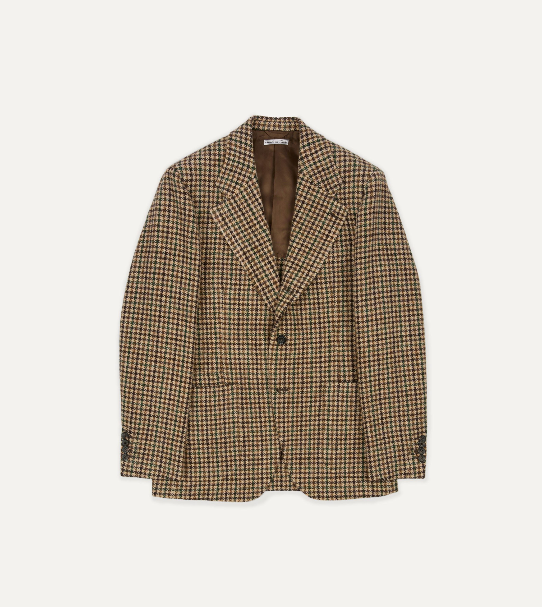 Brown Gun Club Check Tweed Blazer