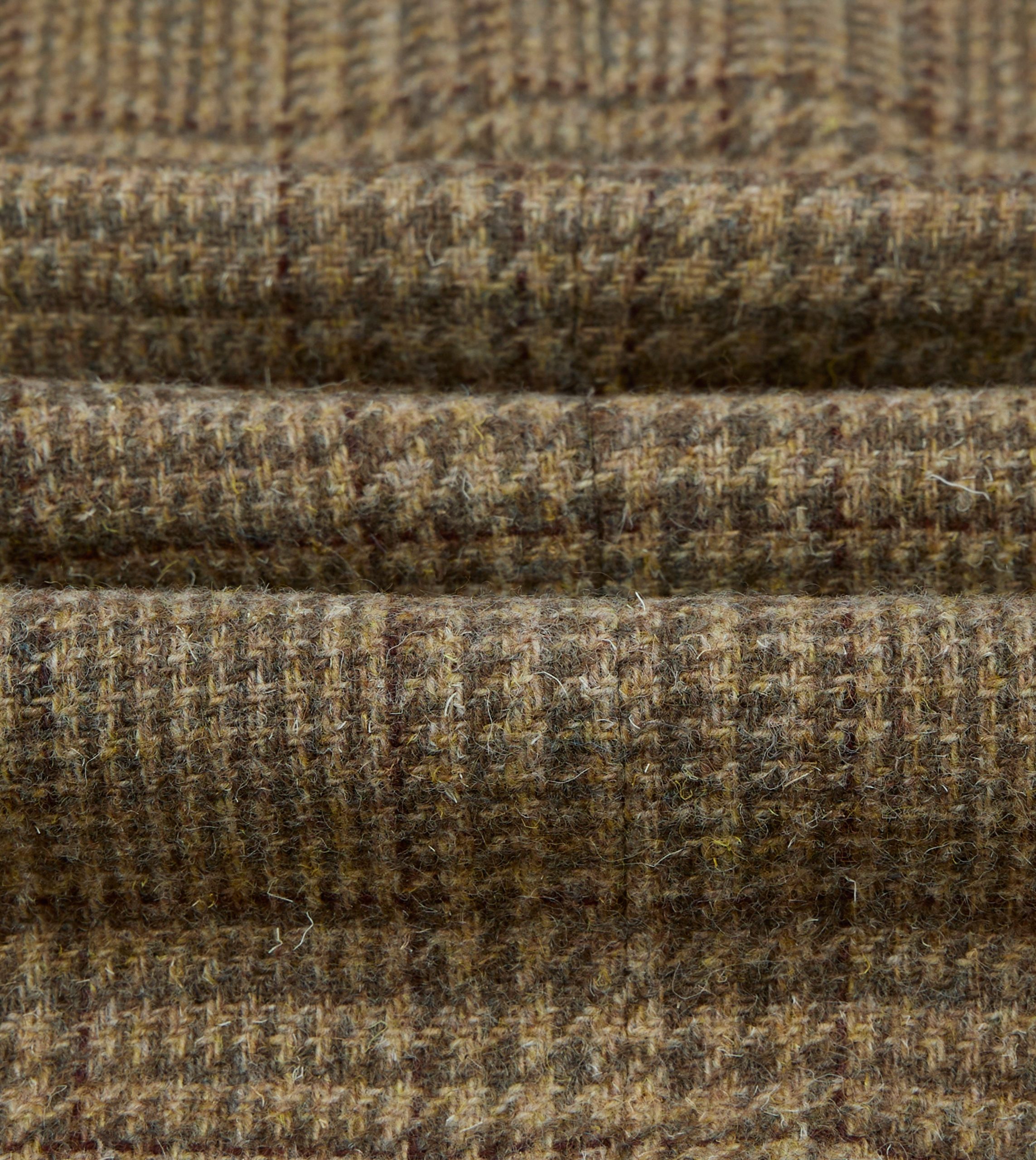 Beige Prince of Wales Check Tweed Blazer - Image 2