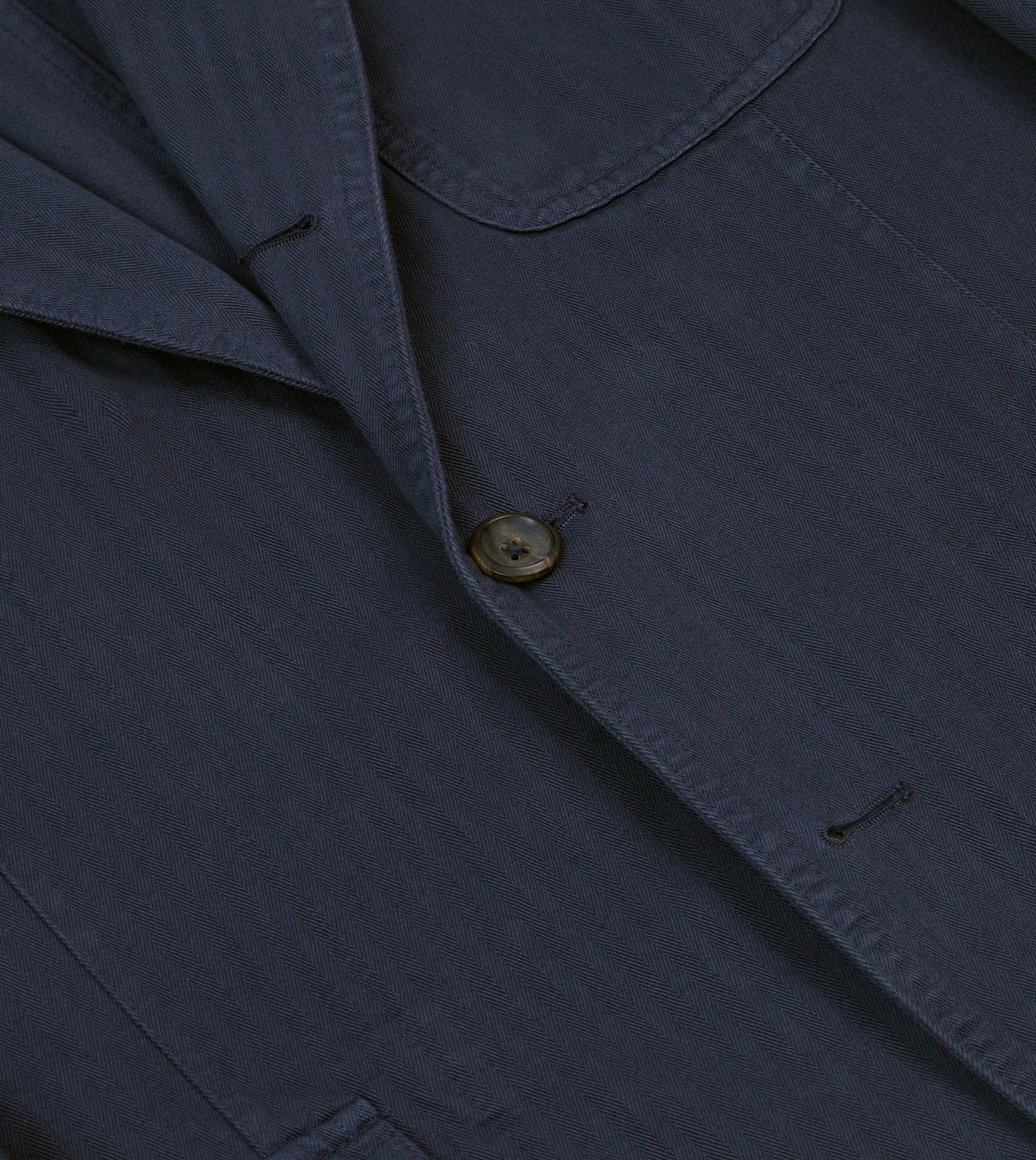 Navy Herringbone Cotton Games Blazer Mk. I - Image 4