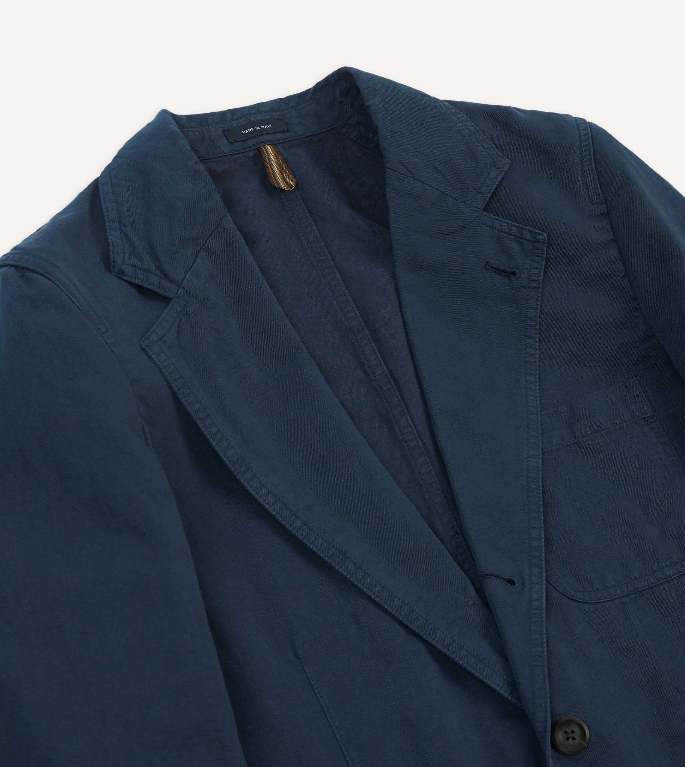 Navy Cotton Linen Games Blazer Mk. I - Image 3