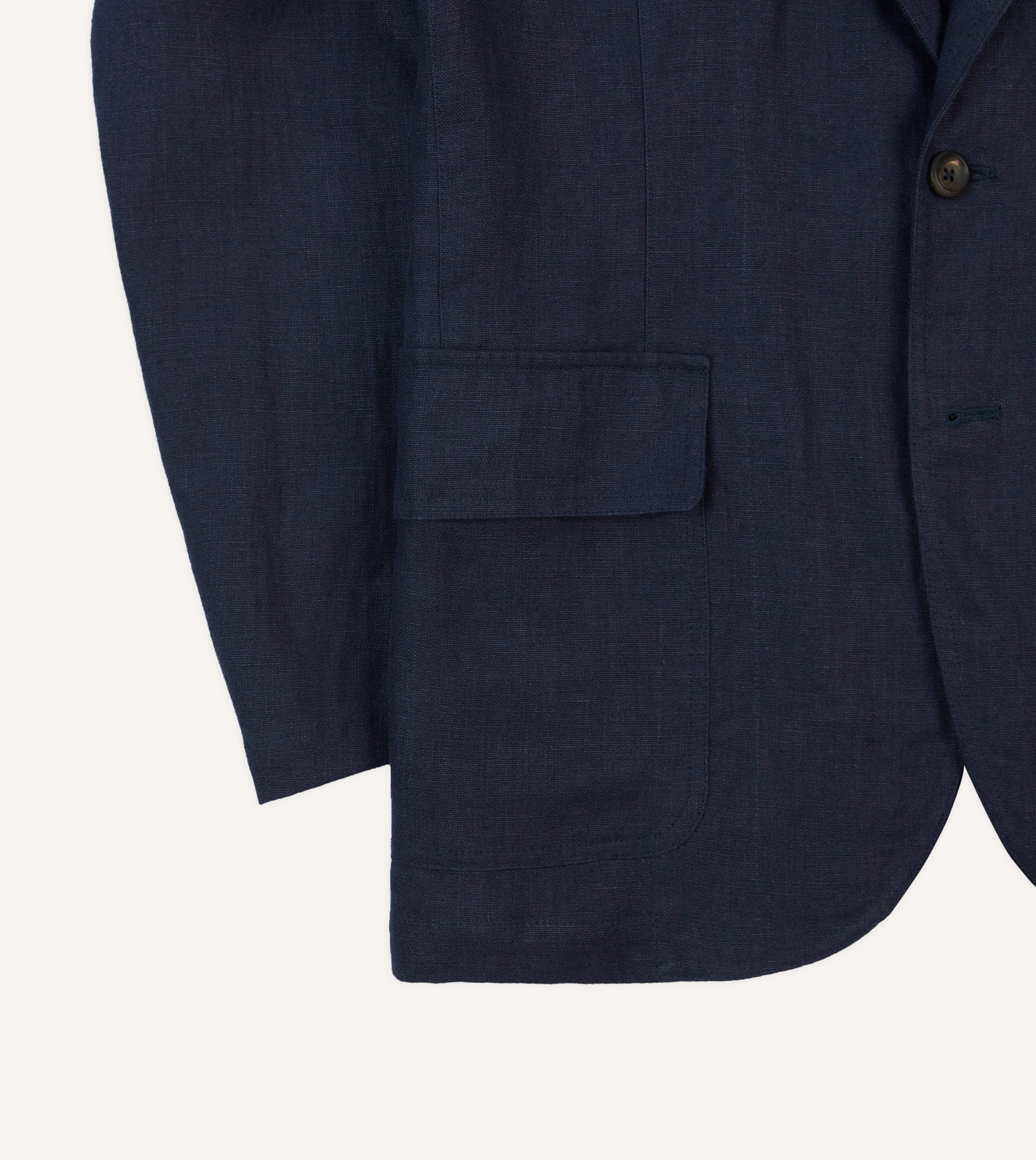 Navy Antique Linen Games Blazer Mk. I - Image 6