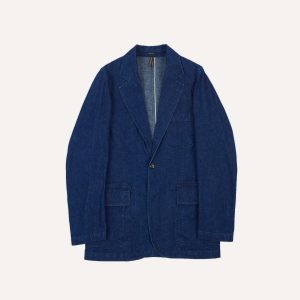 Indigo Cotton-Linen Games Blazer Mk. I