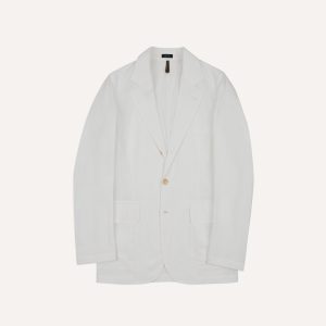 Michael McGregor for Drake's White Seersucker Games Blazer Mk. I