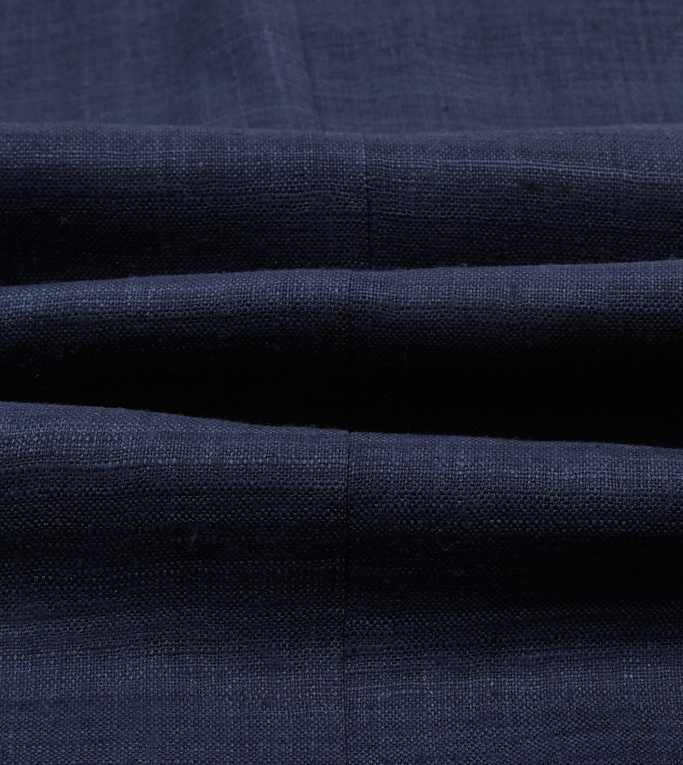 Navy Tussah Silk Double-Breasted Tailored Jacket - Image 2