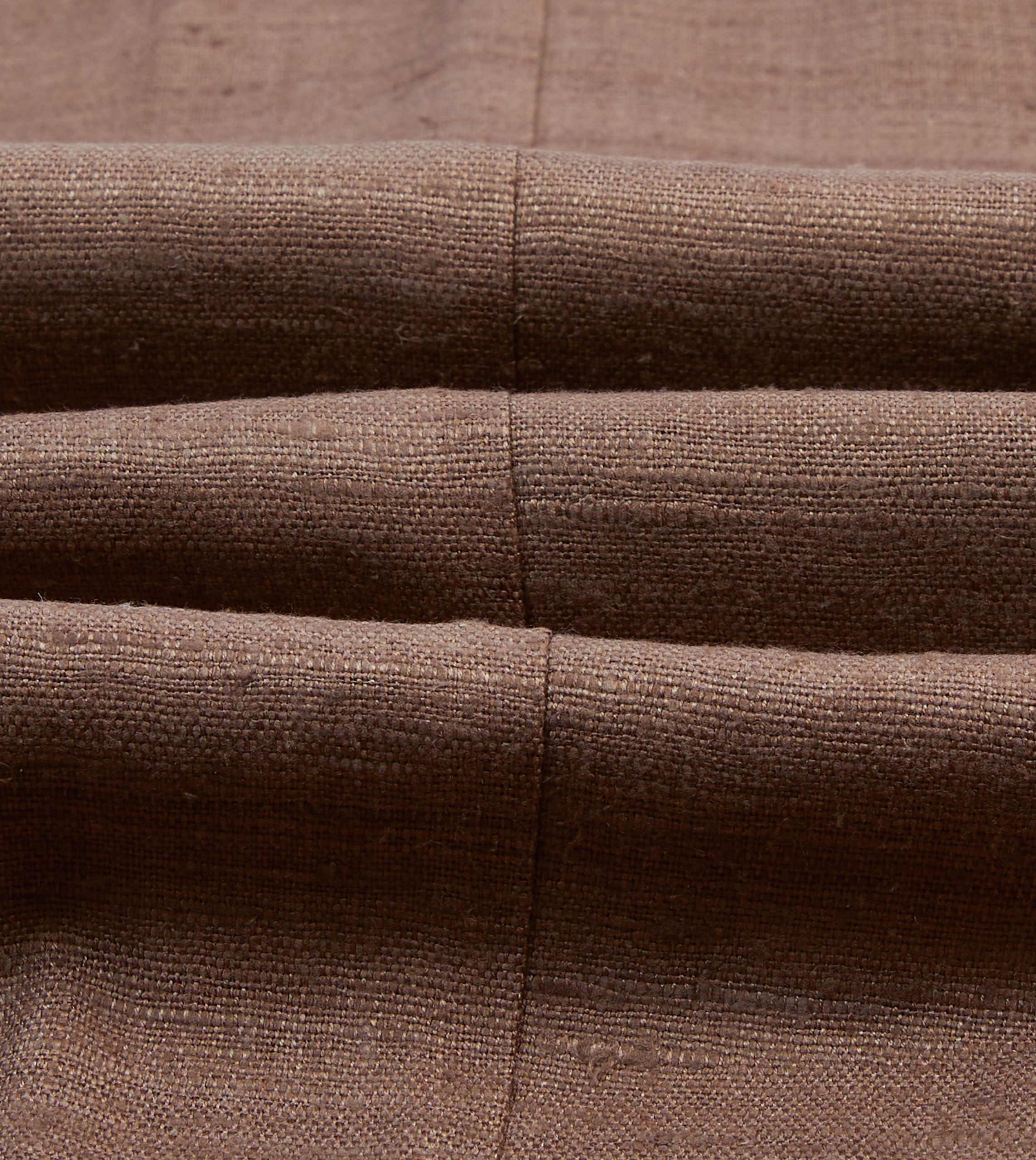 Brown Tussah Silk Double-Breasted Tailored Jacket - Image 2