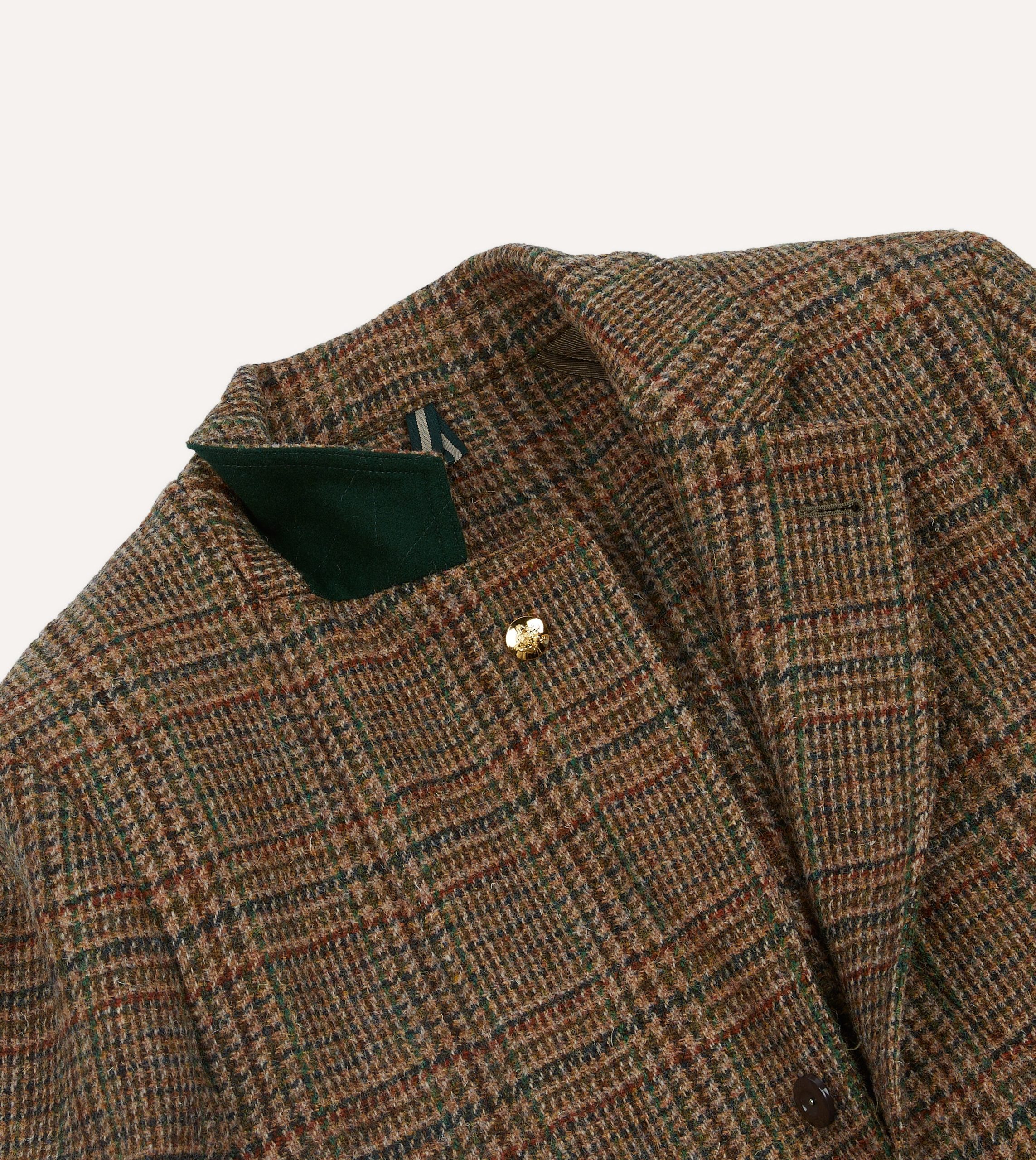 Brown Prince of Wales Check Harris Tweed Games Blazer Mk. VII - Image 4
