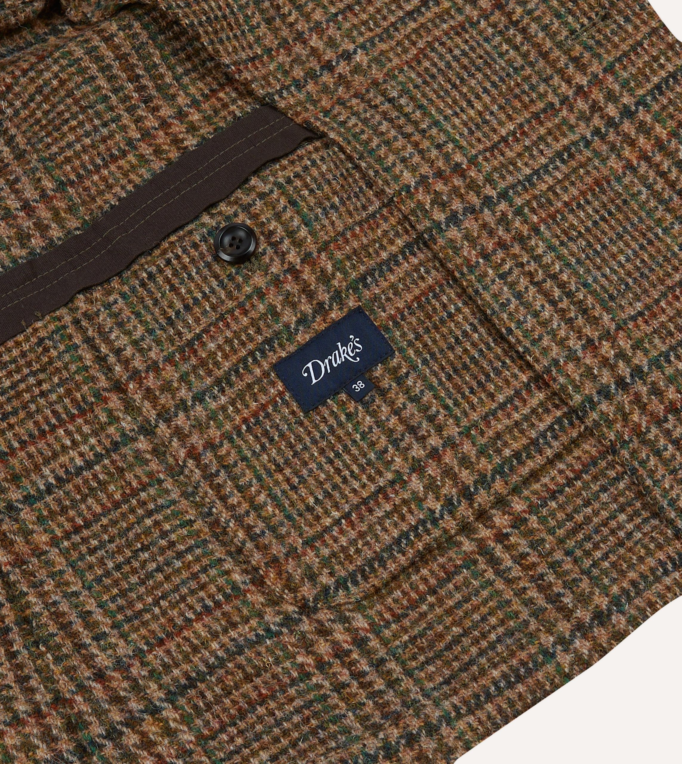 Brown Prince of Wales Check Harris Tweed Games Blazer Mk. VII - Image 7