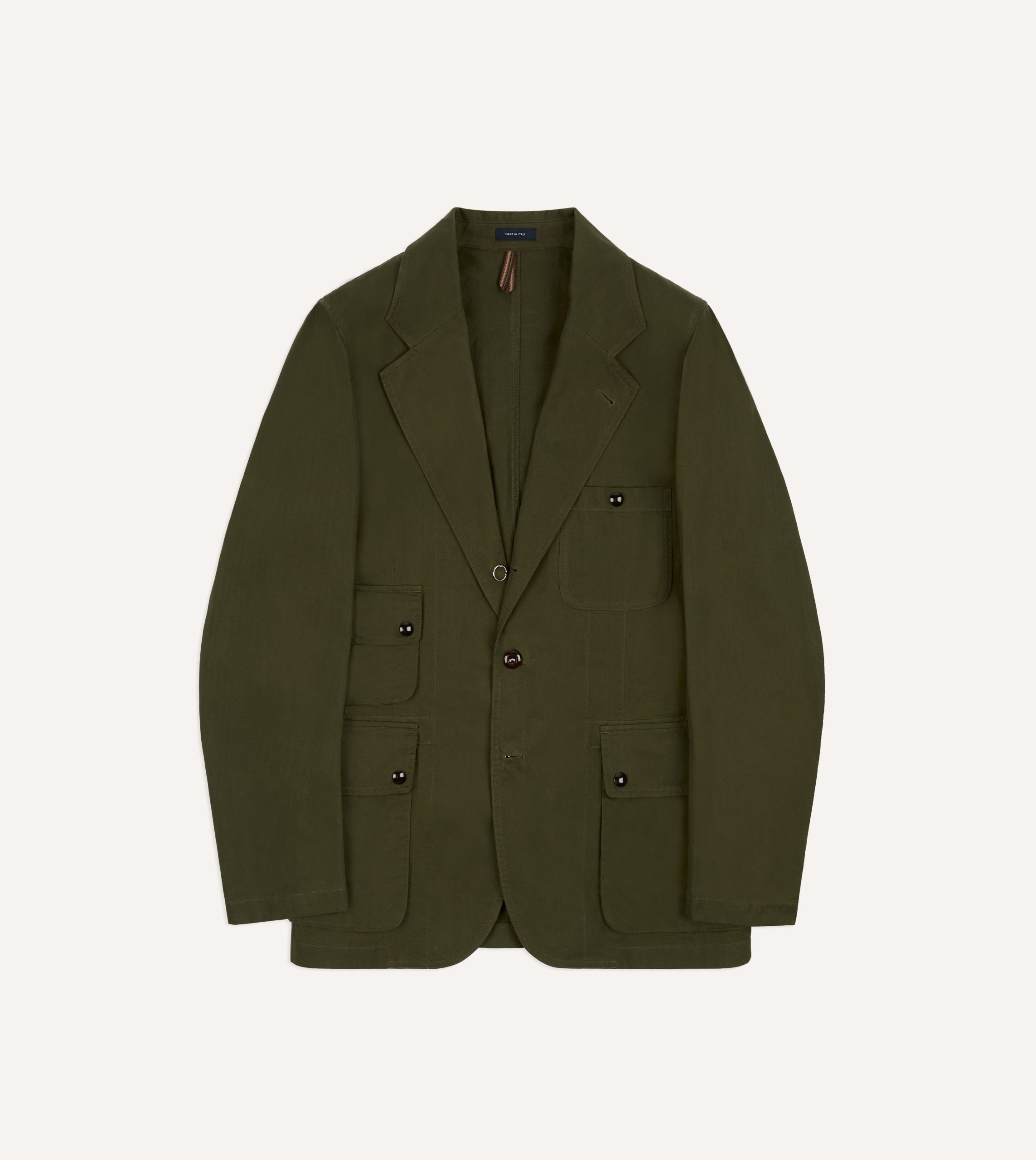 Drake's and New Balance Waxed Herringbone Cotton Games Blazer