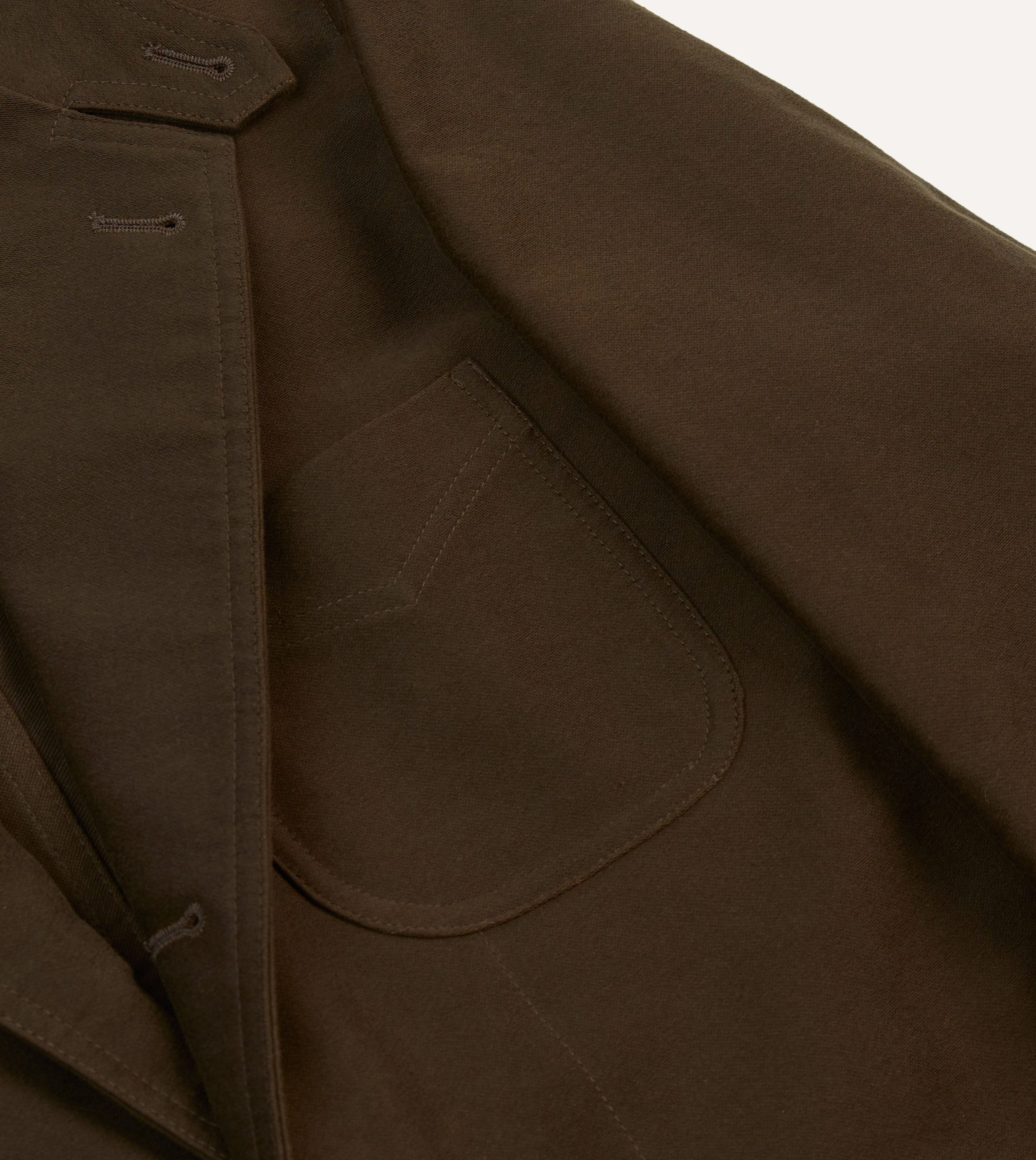 Brown Cotton Twill Western Games Blazer - Image 5