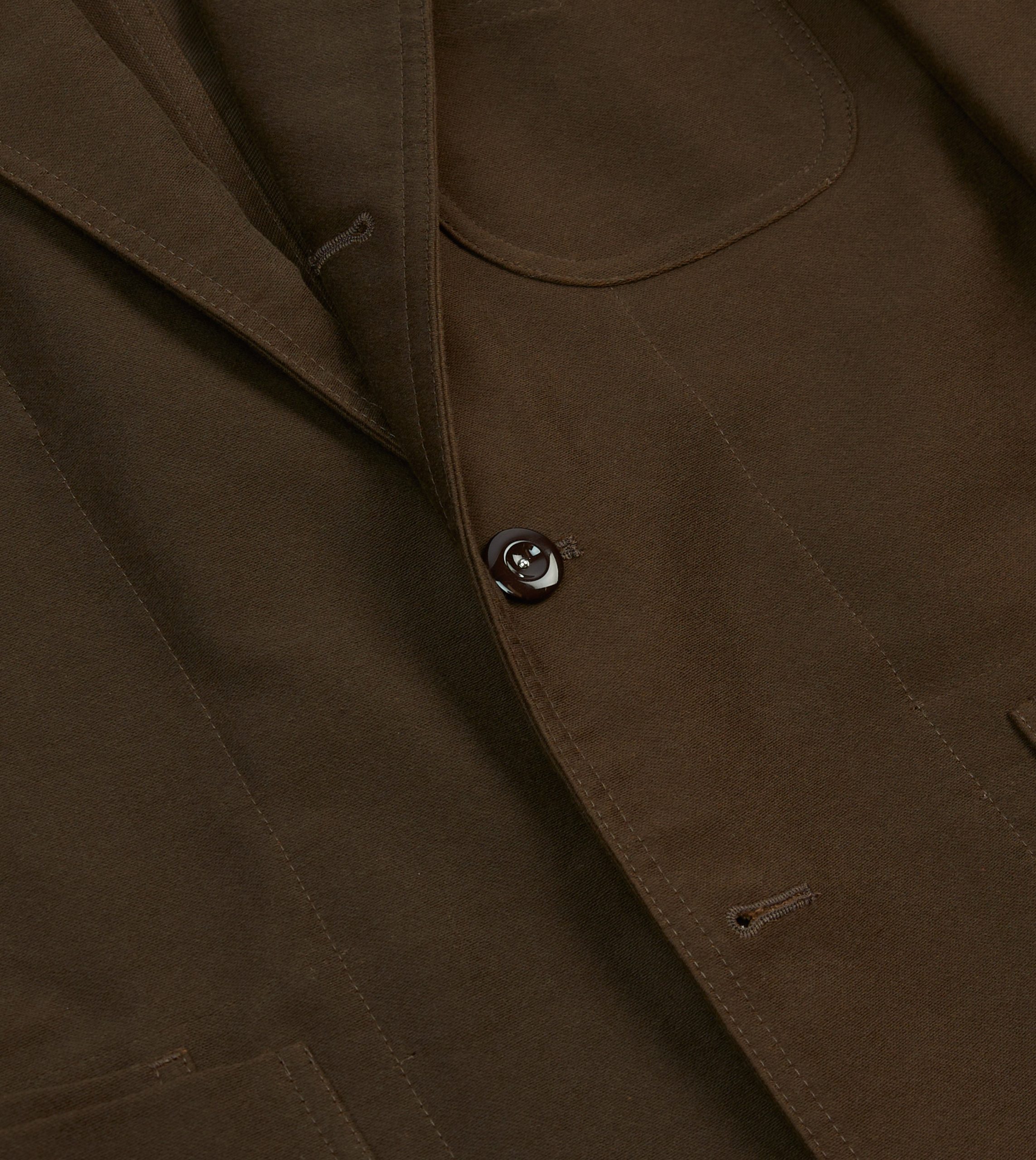 Brown Cotton Twill Western Games Blazer - Image 6