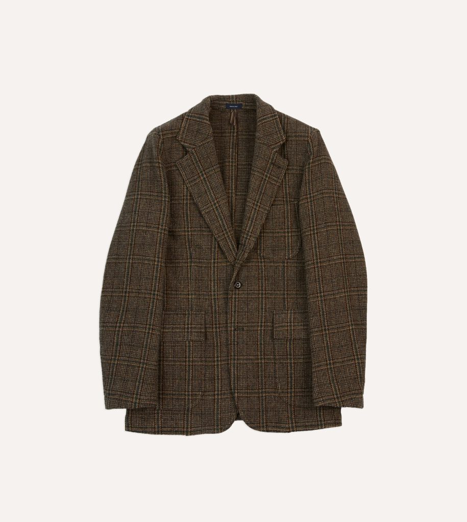 Brown Check Harris Tweed Games Blazer Mk. VII