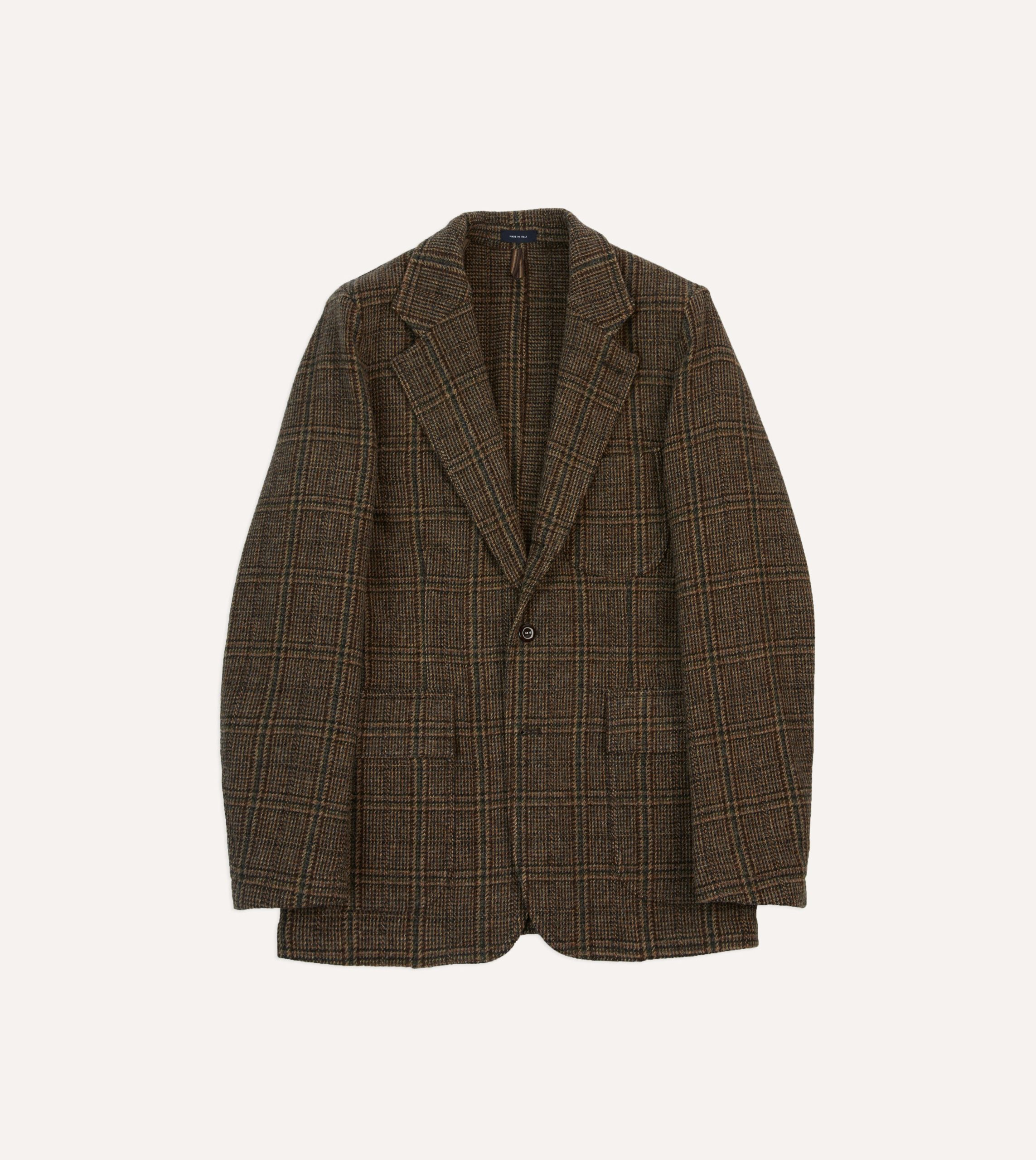 Brown Check Harris Tweed Games Blazer Mk. VII