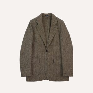 Olive Herringbone Harris Tweed Games Blazer Mk. VII