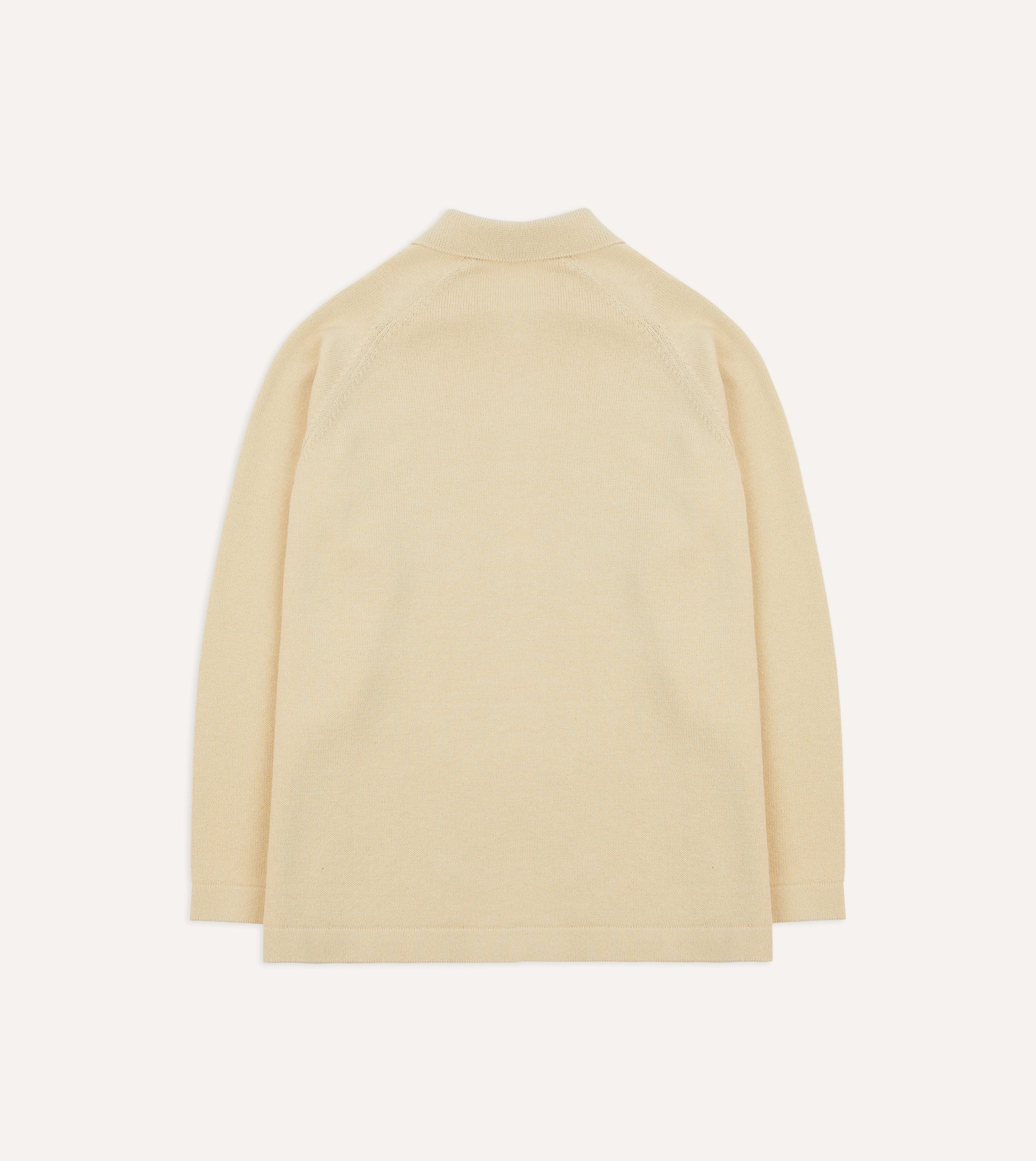 Sand Cotton Button-Through Knit - Image 5