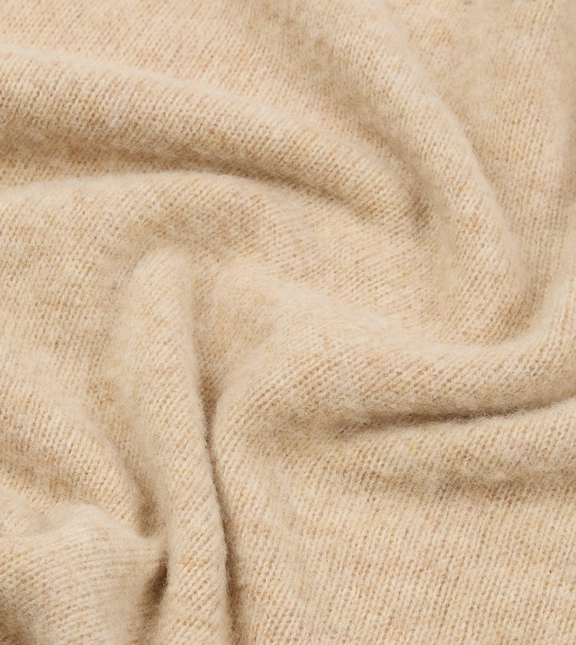 Ecru Brushed Shetland Mock Neck Jumper - Image 2