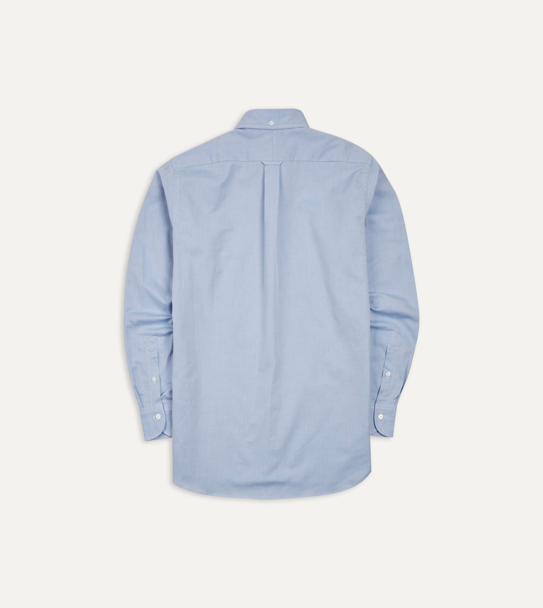 Blue Pinpoint Oxford Cotton Cloth Button-Down Shirt - Image 6