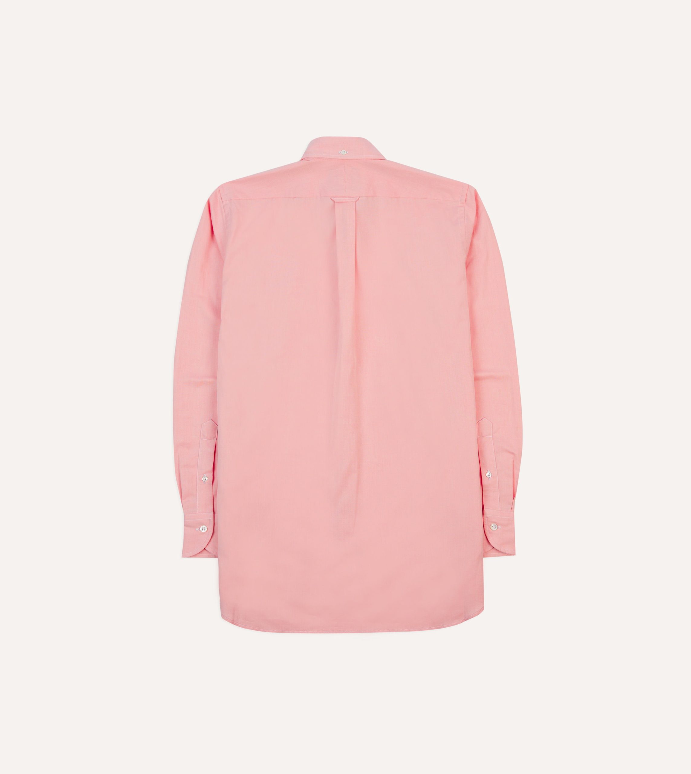 Pink Pinpoint Oxford Cotton Cloth Button-Down Shirt - Image 6
