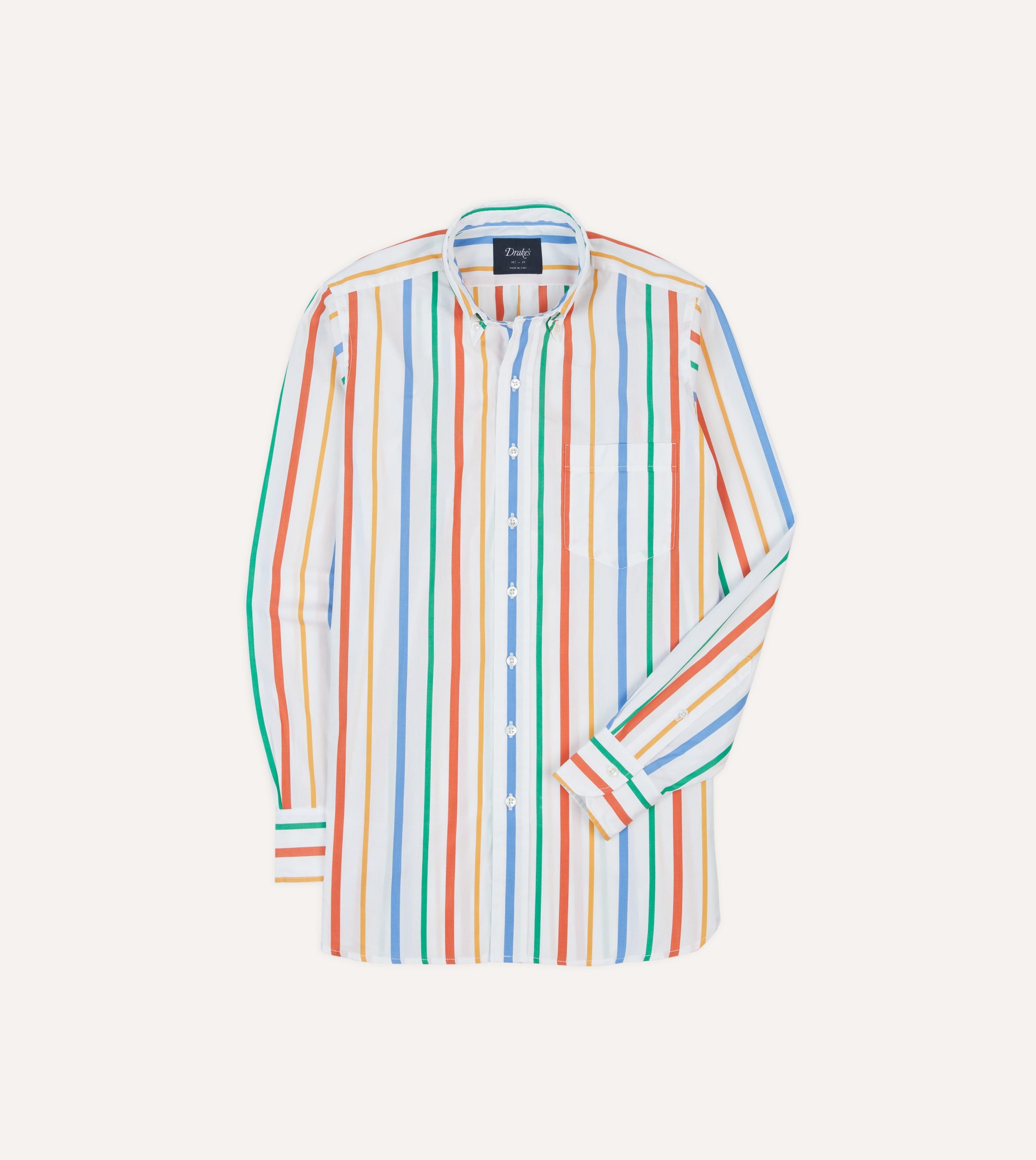 Multi Stripe Poplin Button-Down Shirt