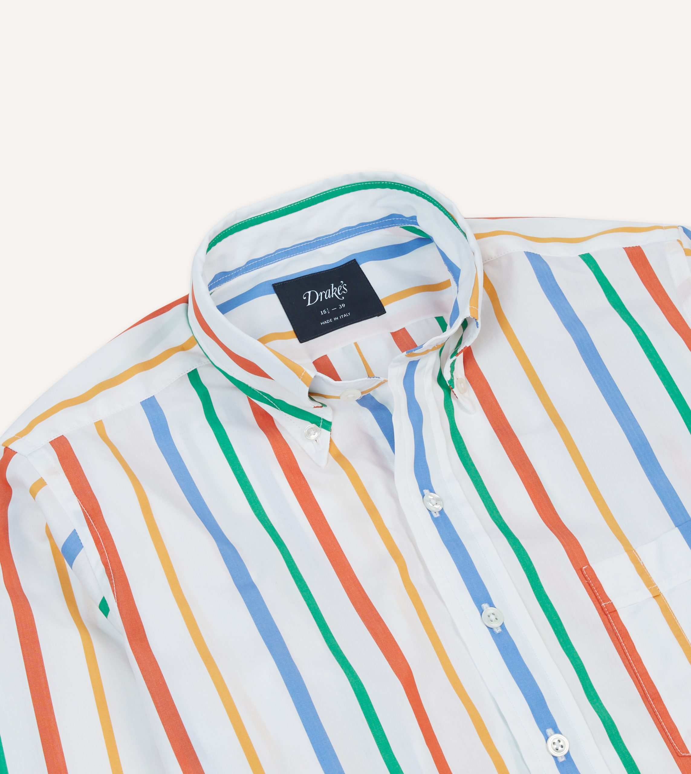 Multi Stripe Poplin Button-Down Shirt - Image 3