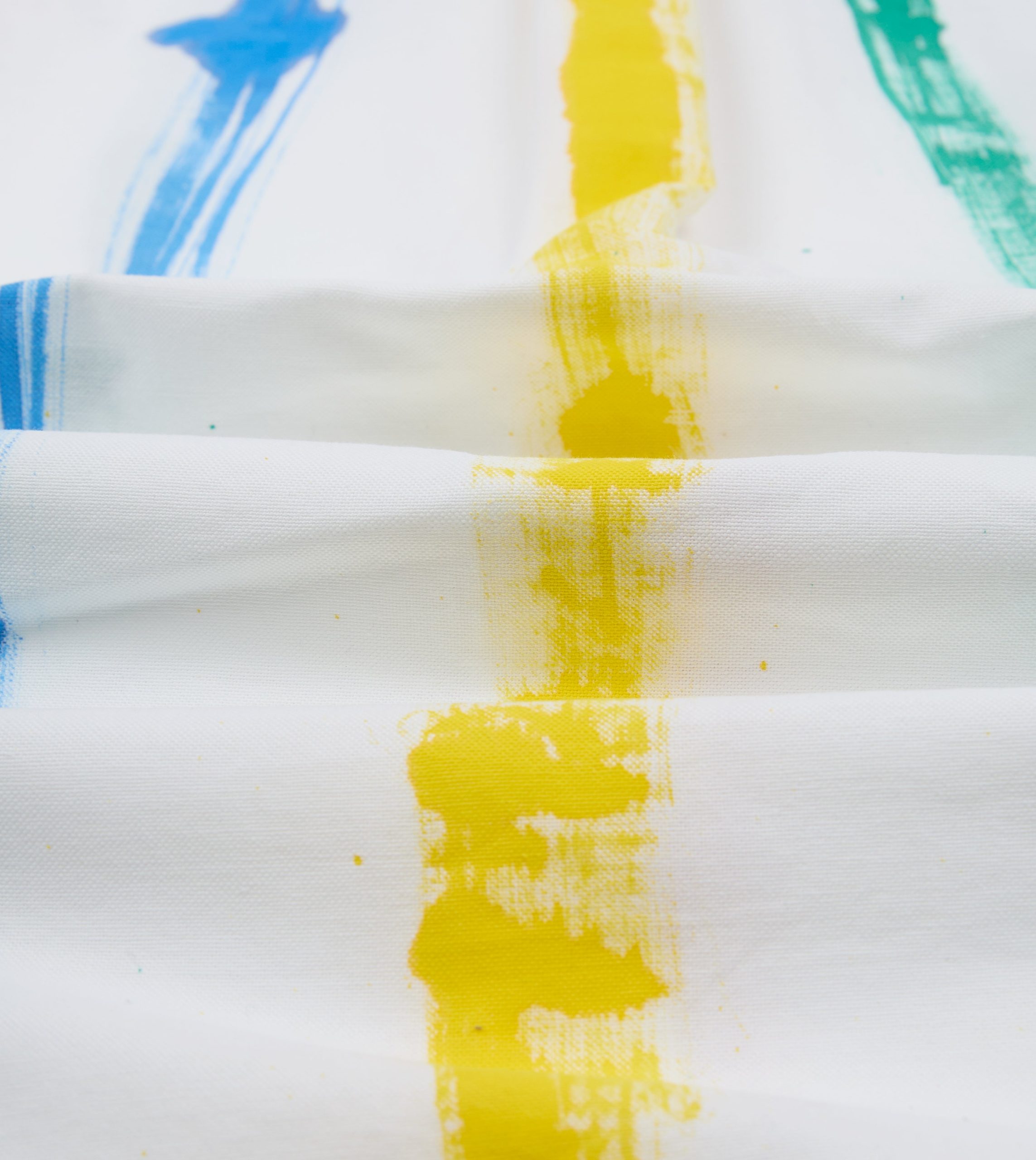 Michael McGregor for Drake's Hand-Painted Stripe Cotton Oxford Cloth Button-Down Shirt - Image 2