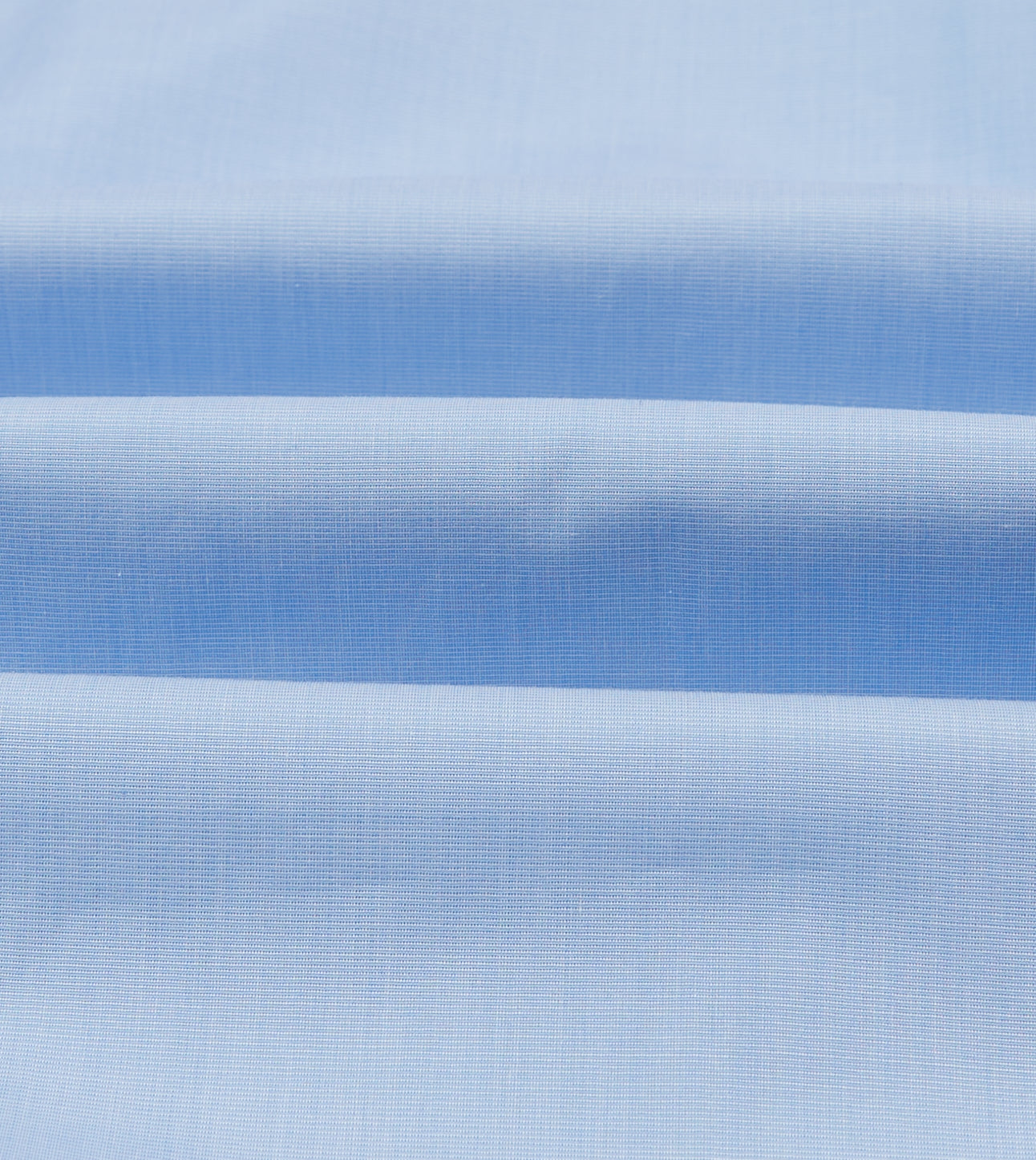 Sky Blue Cotton Spread Collar End-on-End Poplin Shirt - Image 2