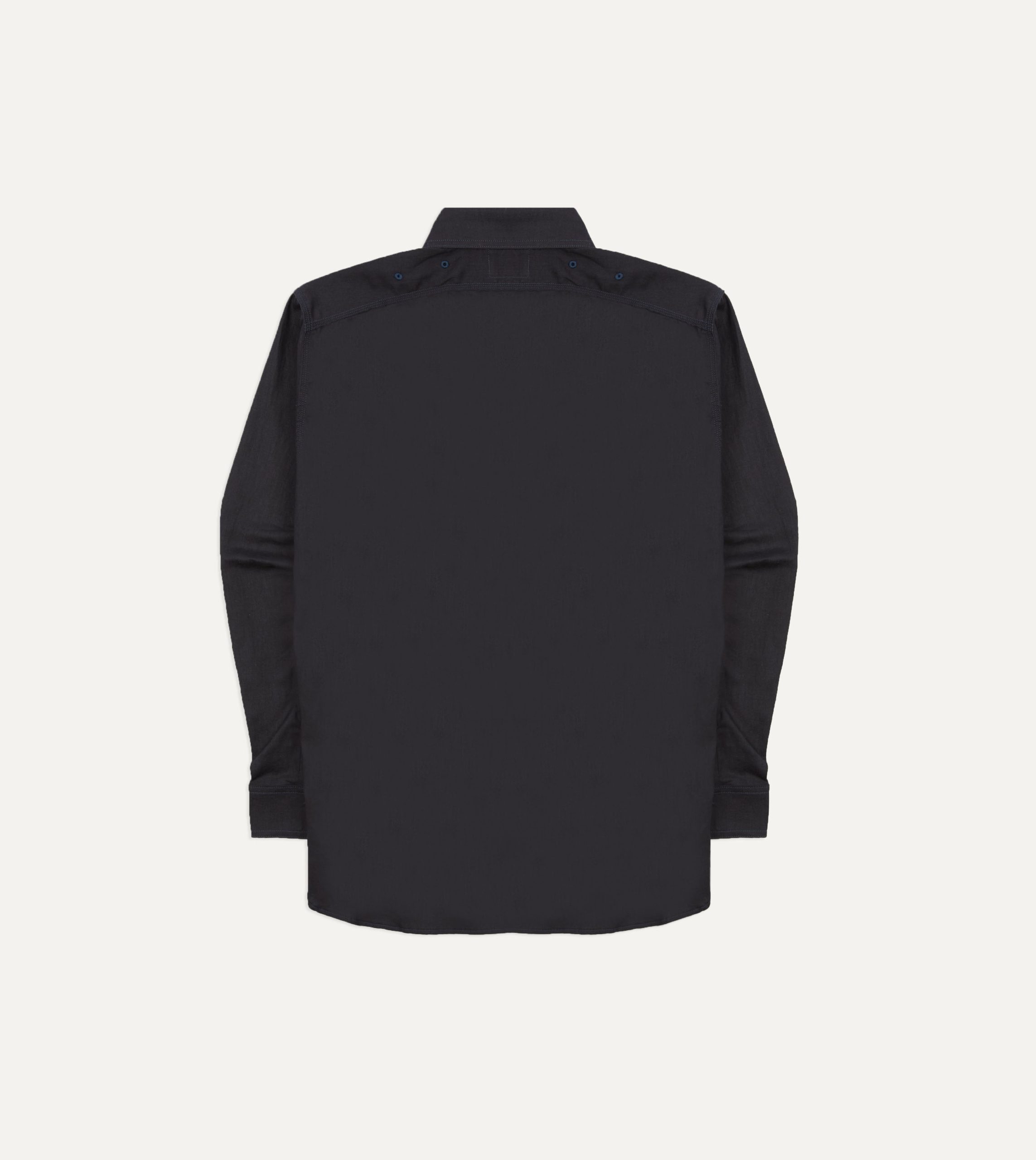 Big Yank '1920' Indigo Cotton-Linen Twill Flyer Shirt - Image 7