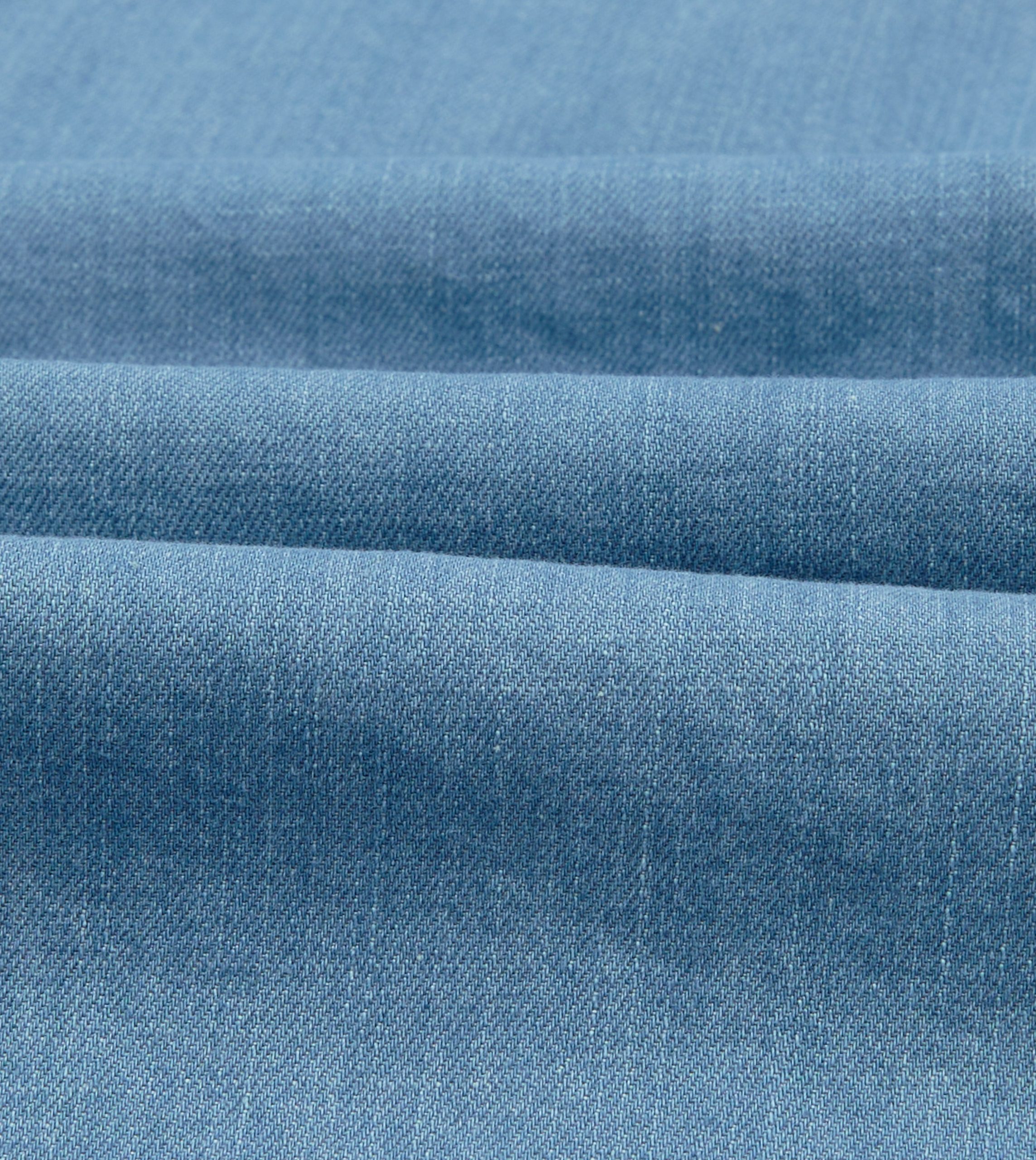 Bleach Wash Denim Military Shirt - Image 2