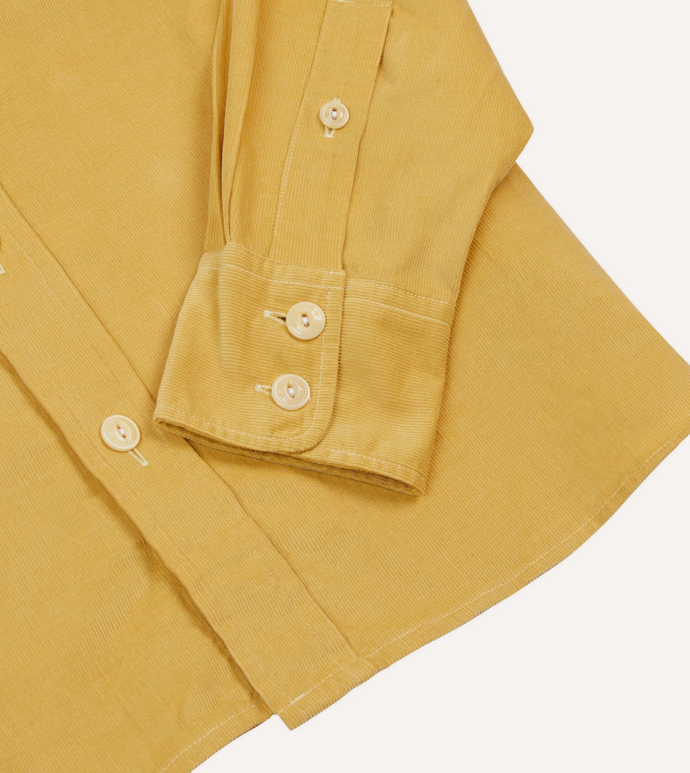 Yellow Corduroy Two-Pocket Western Shirt - Image 5