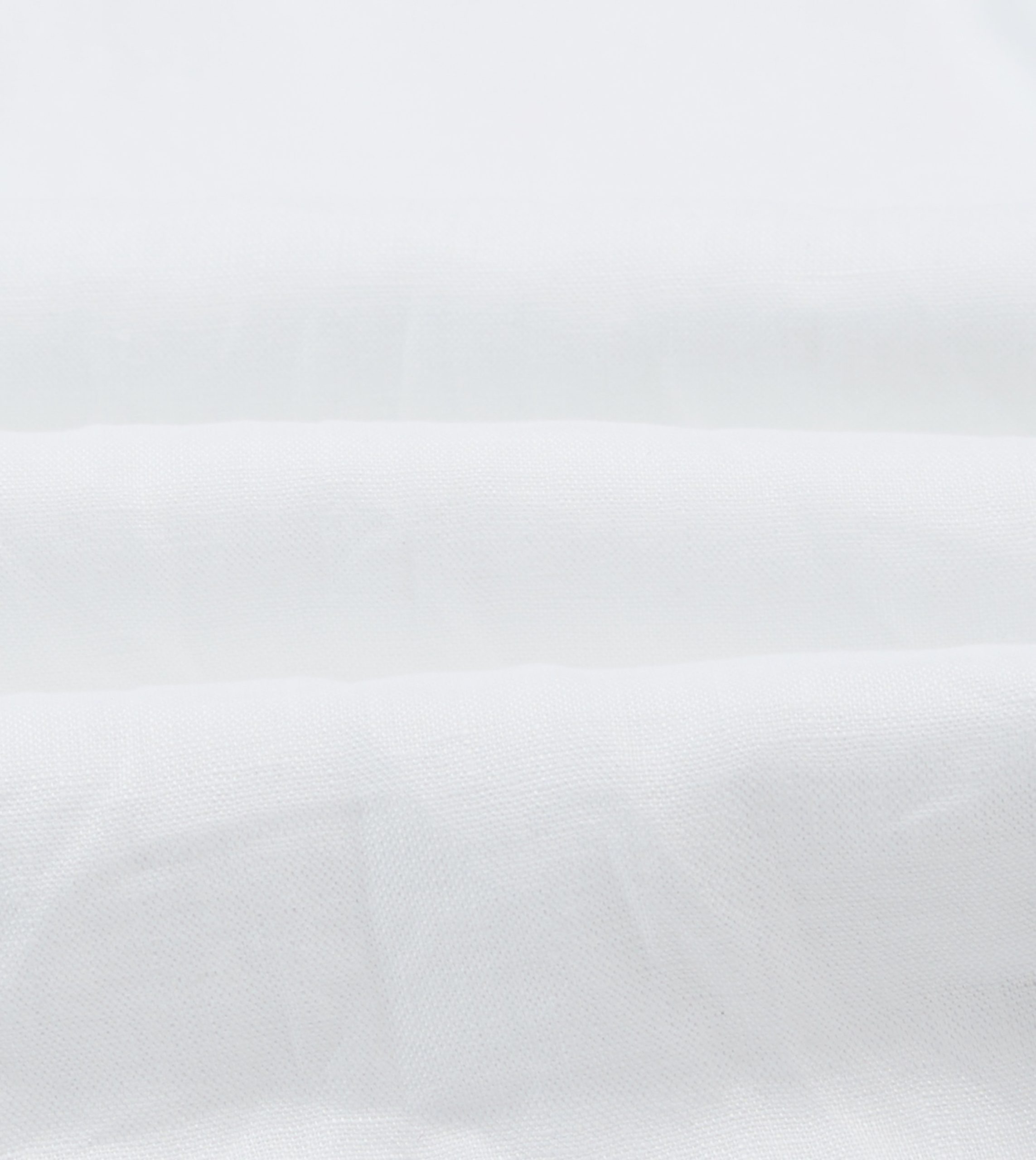 White Linen Long Point Collar Popover Shirt - Image 2