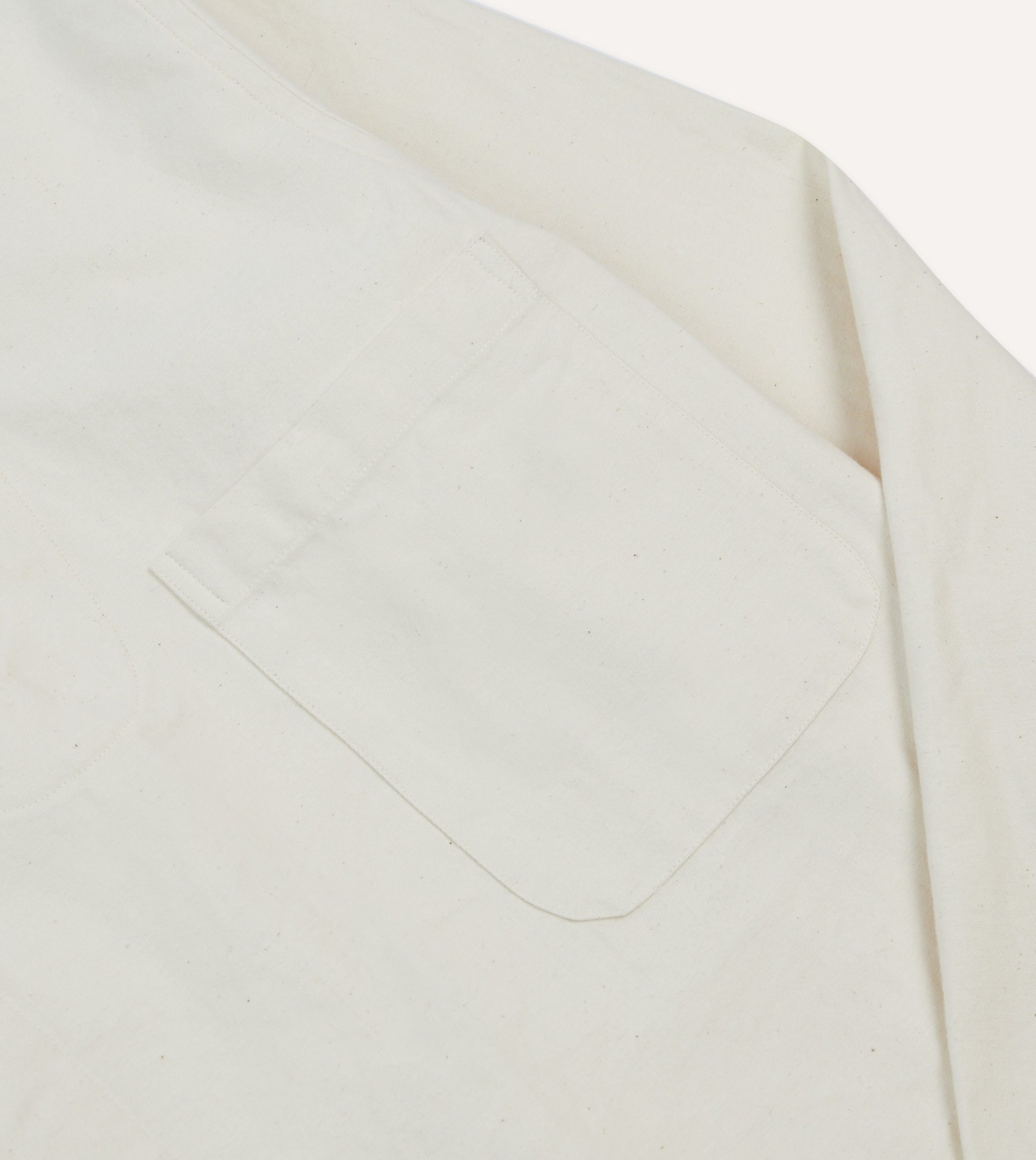 Ecru Cotton Twill Smock - Image 4