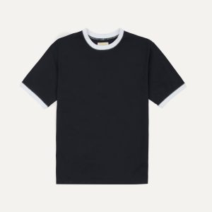 Drake's & Mr Camel Navy Ringer T-Shirt