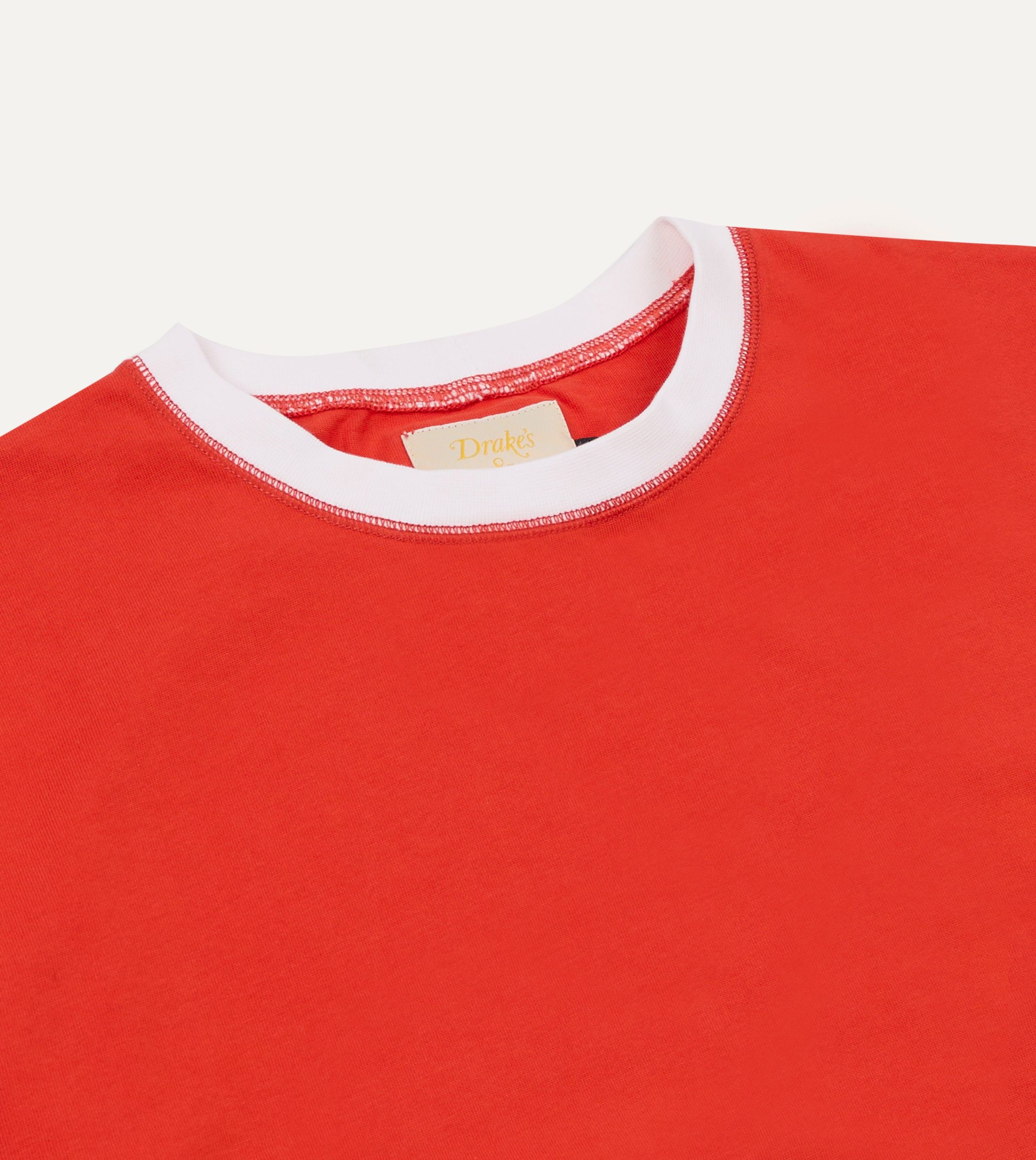 Drake's & Mr Camel Red Ringer T-Shirt - Image 3