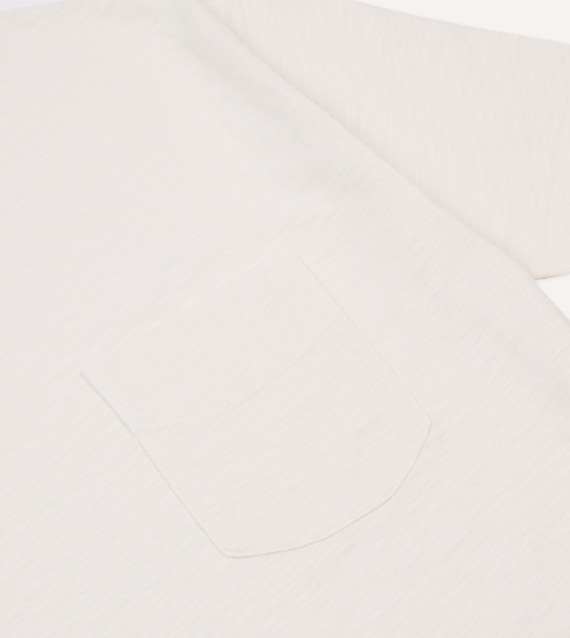 Antique White Flamé Cotton Crew Neck Hiking T-Shirt - Image 4