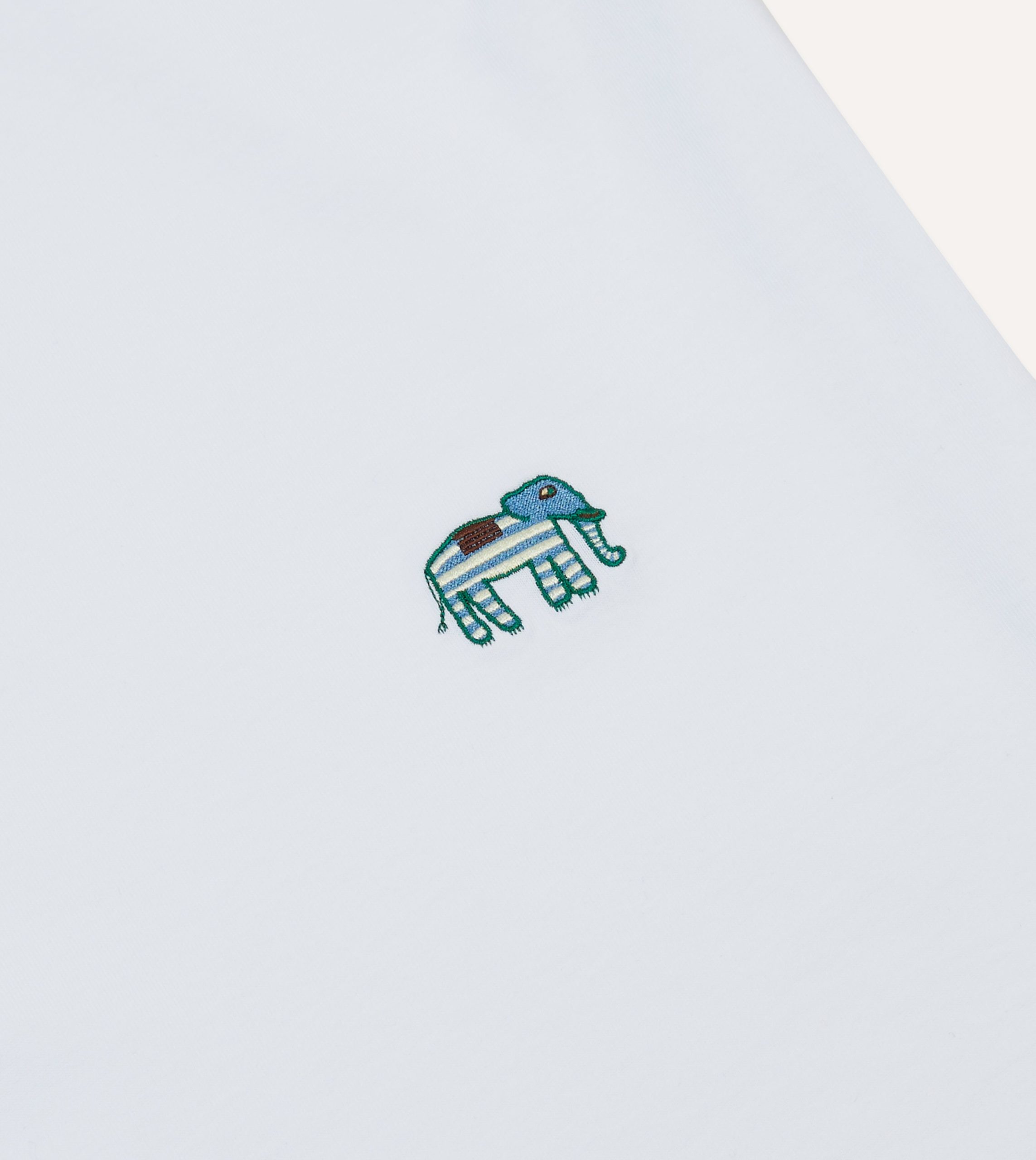 White Elephant Embroidered Crew Neck Hiking T-Shirt - Image 2