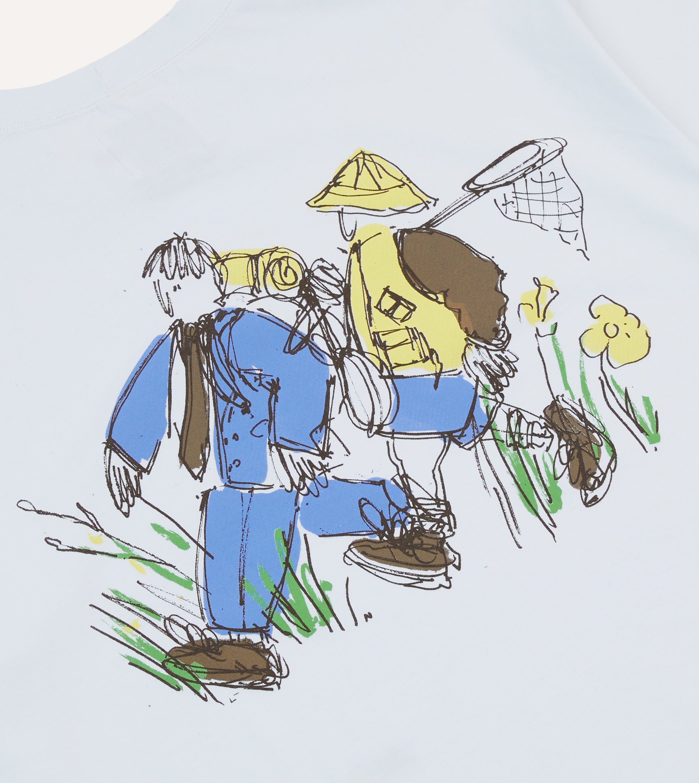 Drake's and New Balance White Graphic T-Shirt - Image 5