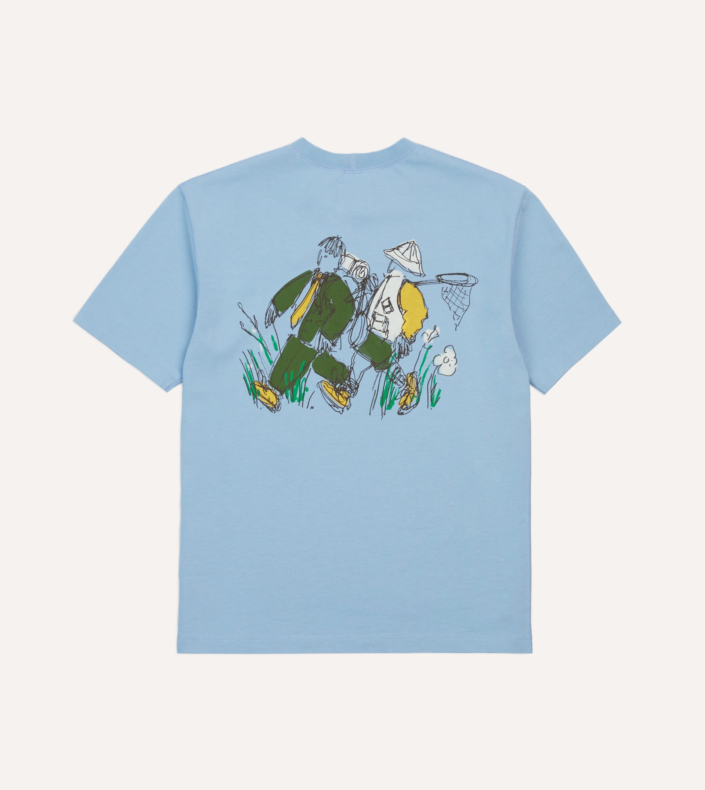 Drake's and New Balance Blue Graphic T-Shirt - Image 2