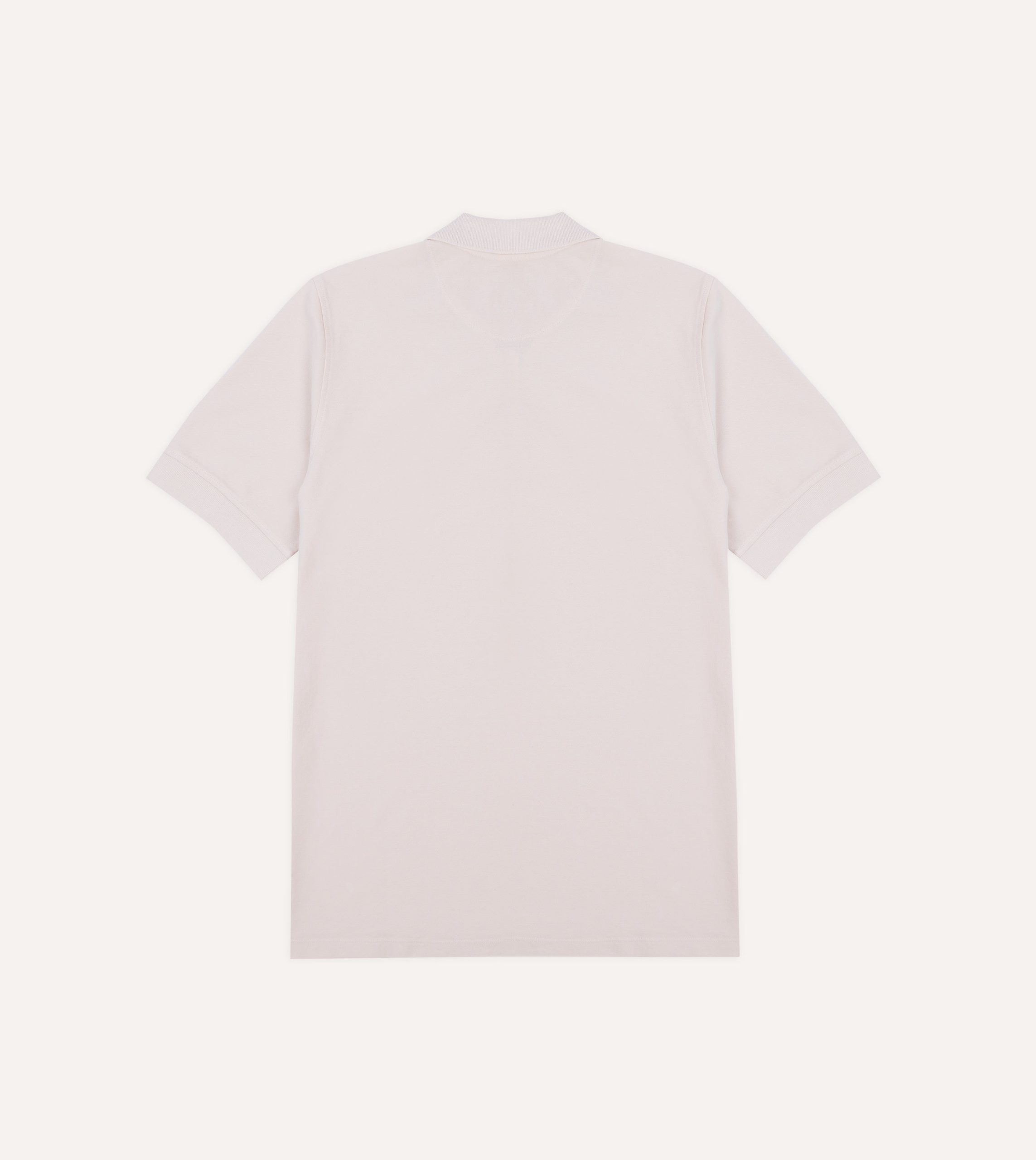 Pink Piqué Cotton Polo Shirt - Image 4