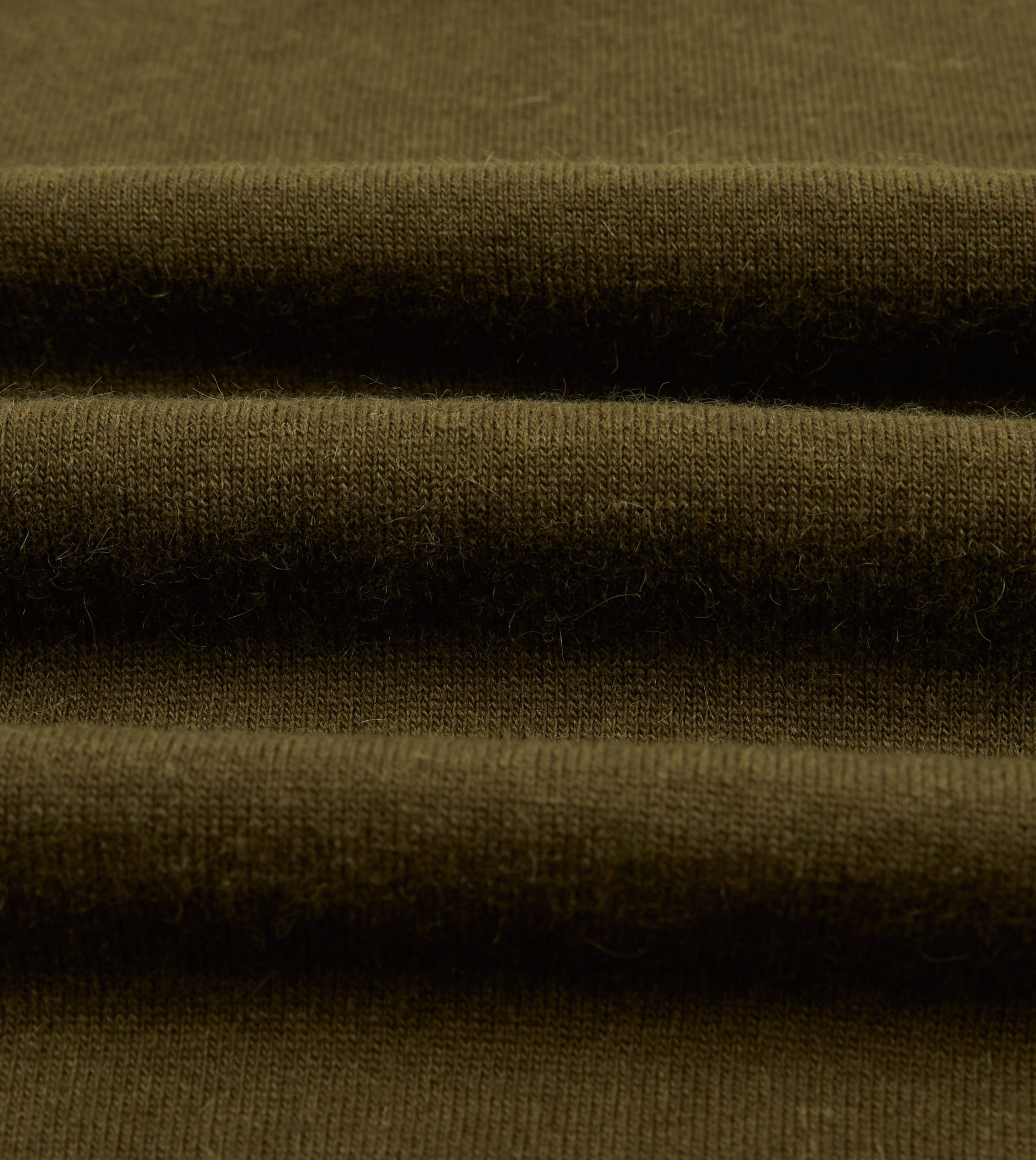 Olive Alpaca Wool Knitted Polo - Image 2