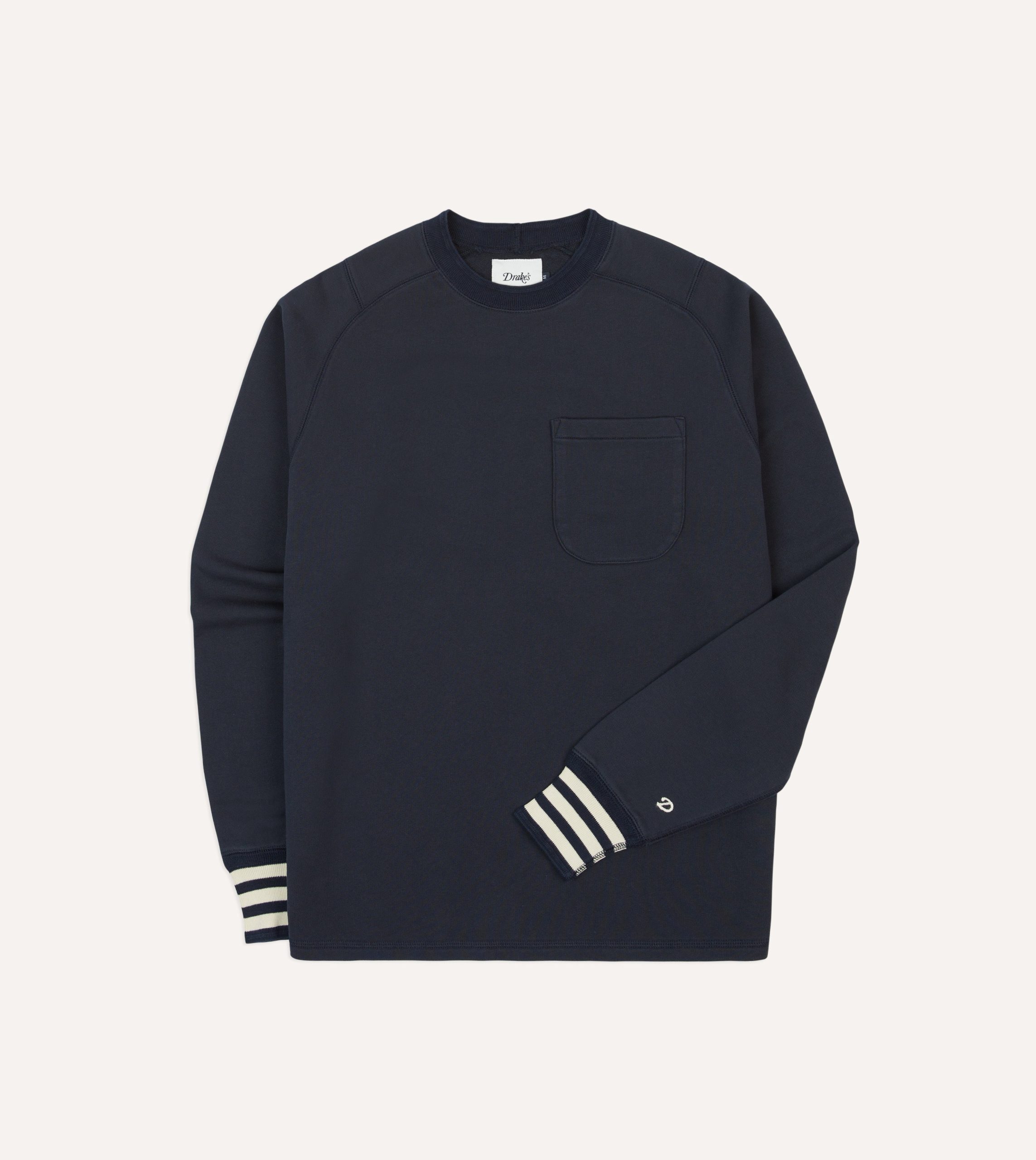 Navy Heavy Cotton Crew Neck Hiking T-Shirt