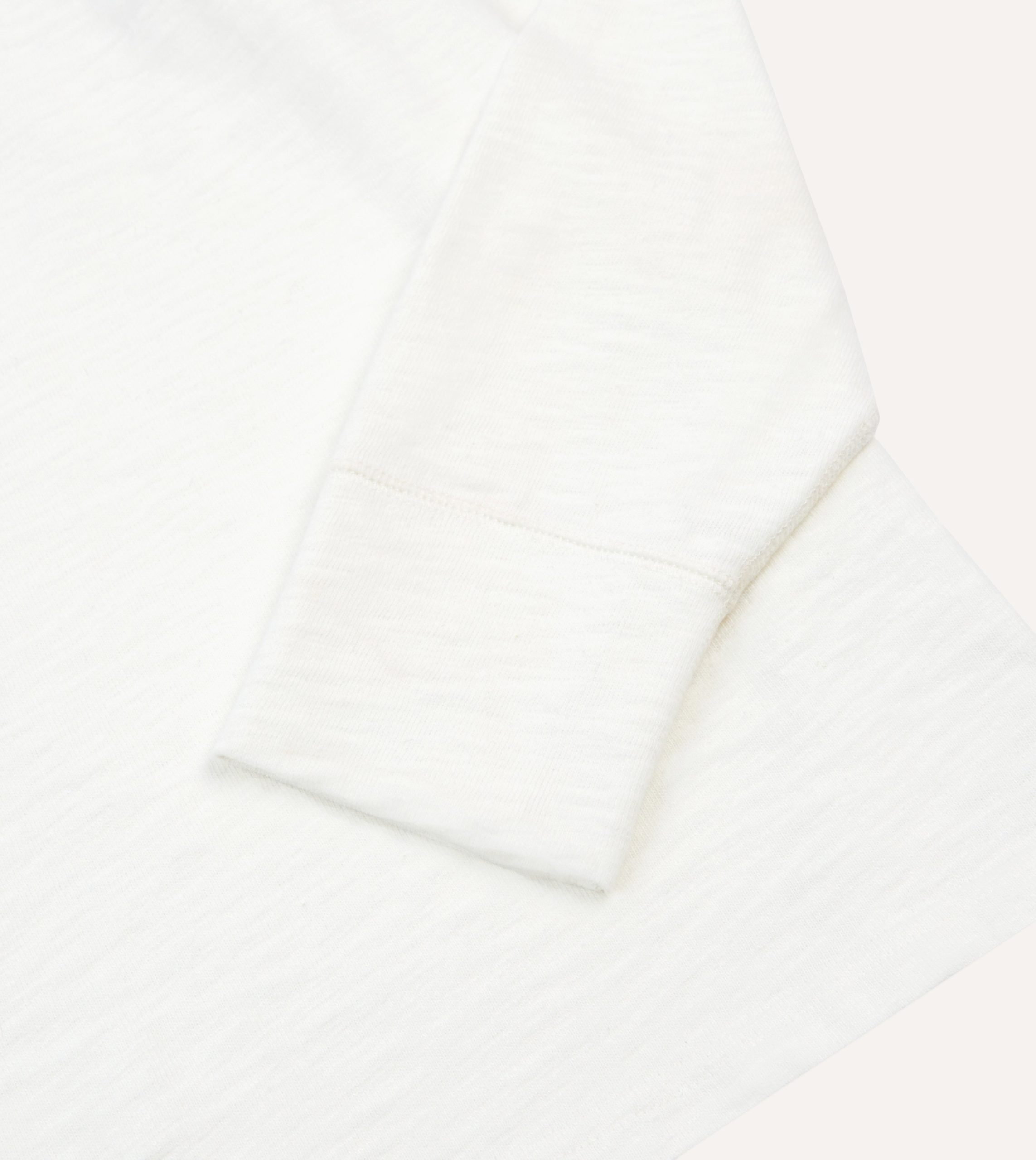 Ecru and Green Chevron Cotton Rugby Shirt - Image 5